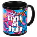 11 oz. Black/White Sublimatable Ceramic Banner Mug