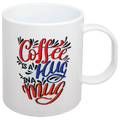 11 oz. Gloss White Sublimatable Plastic Poly Mug