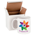 11 oz. White Sublimatable Ceramic Mug with White Box