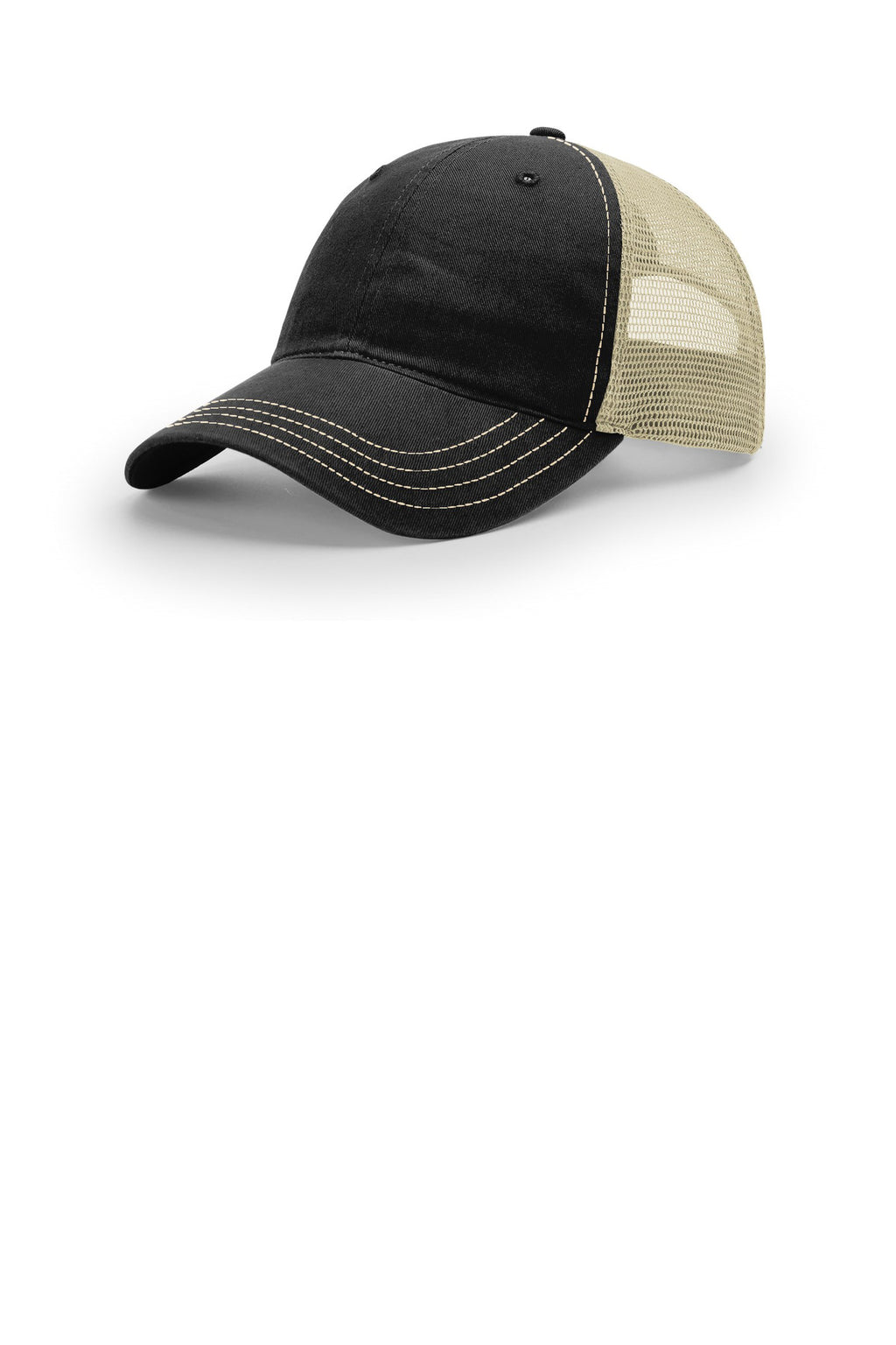 Custom Black/ Khaki Washed Trucker 111, personalized by SanCanDo Swag in Argyle, TX