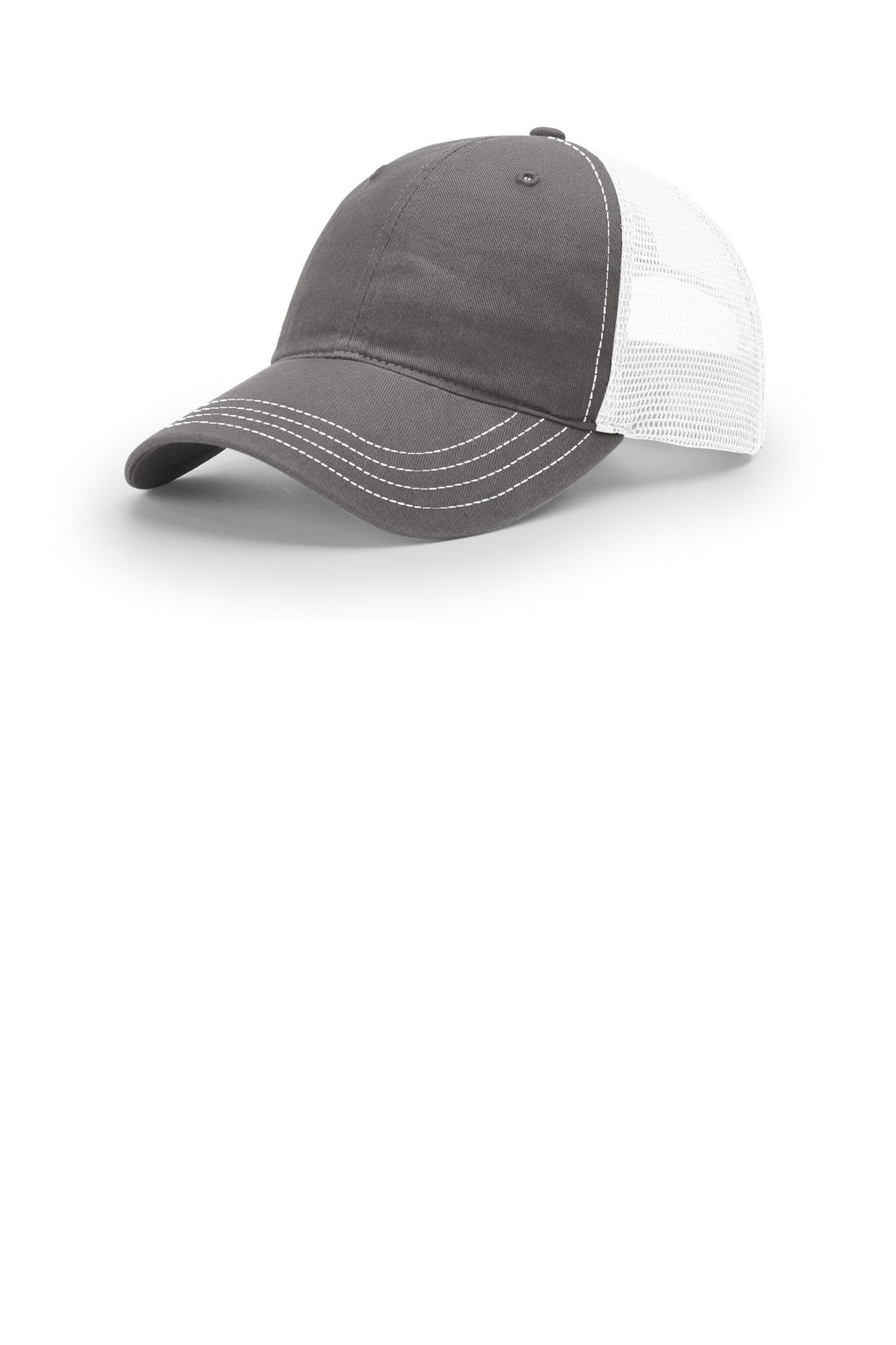 Custom Charcoal/ White Washed Trucker 111, personalized by SanCanDo Swag in Argyle, TX