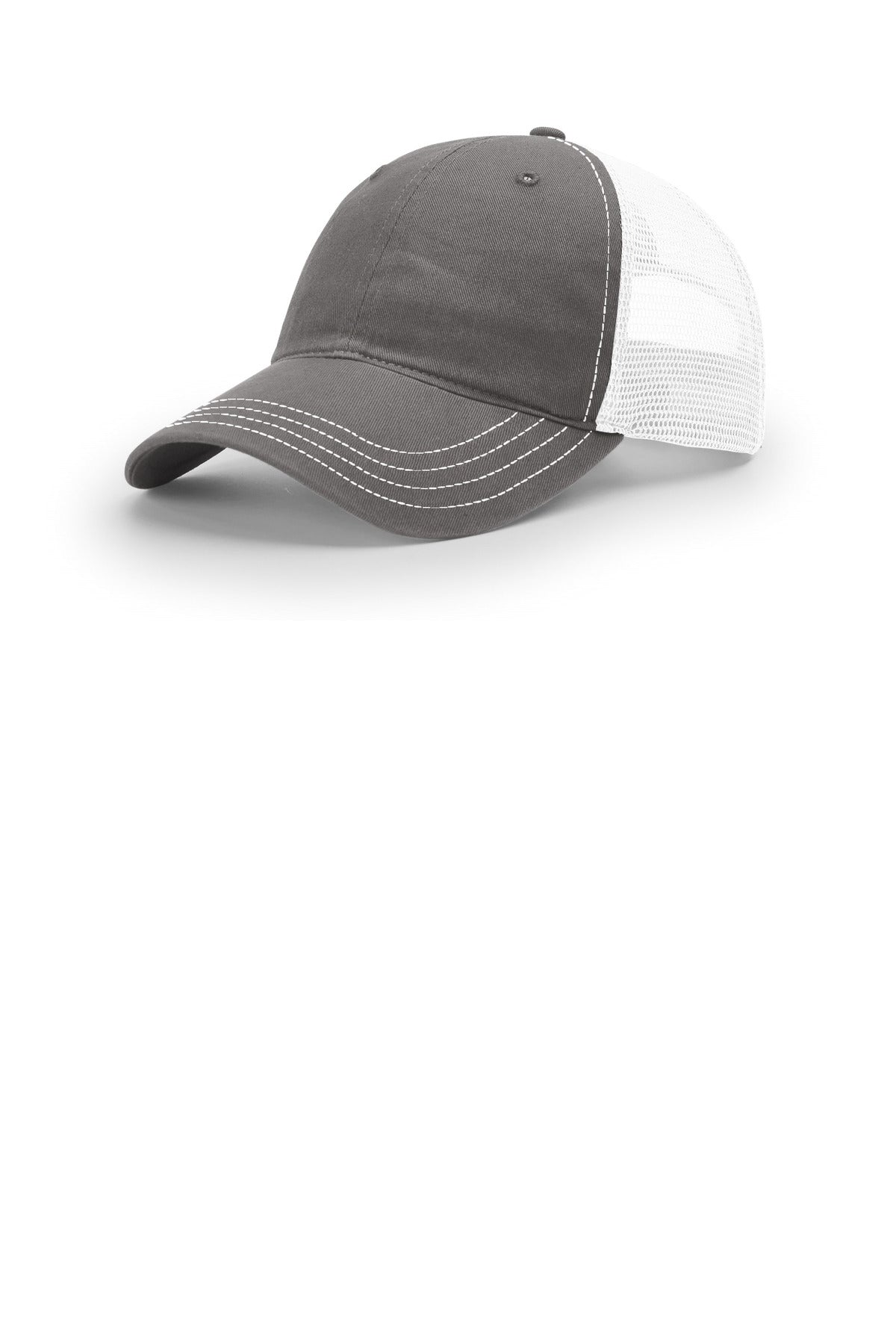 Custom Charcoal/ White Washed Trucker 111, personalized by SanCanDo Swag in Argyle, TX