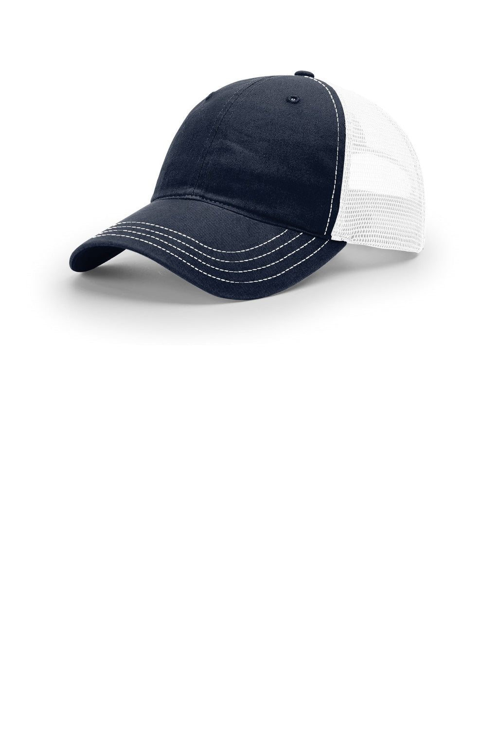 Custom Navy/ White Washed Trucker 111, personalized by SanCanDo Swag in Argyle, TX
