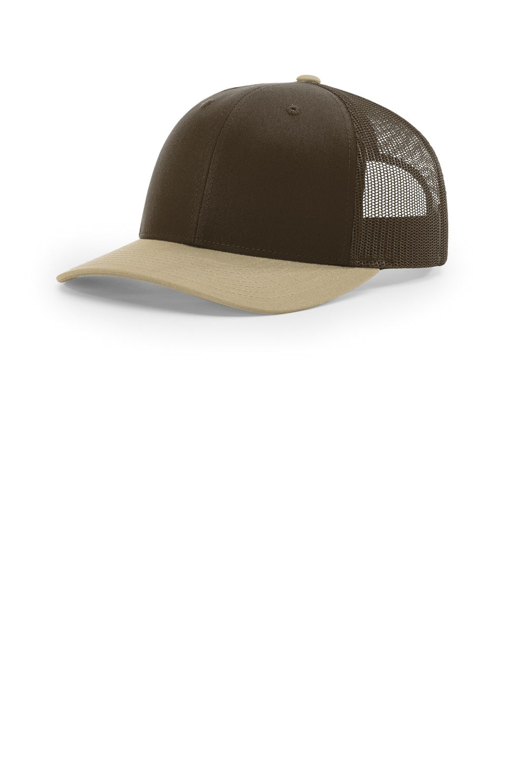 Custom Brown/ Brown/ Khaki Trucker Cap 112, personalized by SanCanDo Swag in Argyle, TX