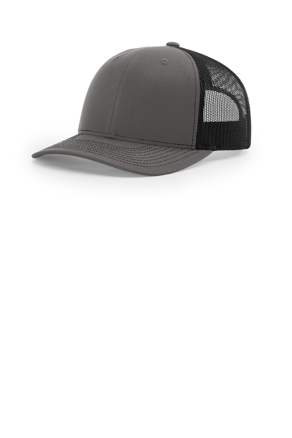 Custom Charcoal/ Black Trucker Cap 112, personalized by SanCanDo Swag in Argyle, TX
