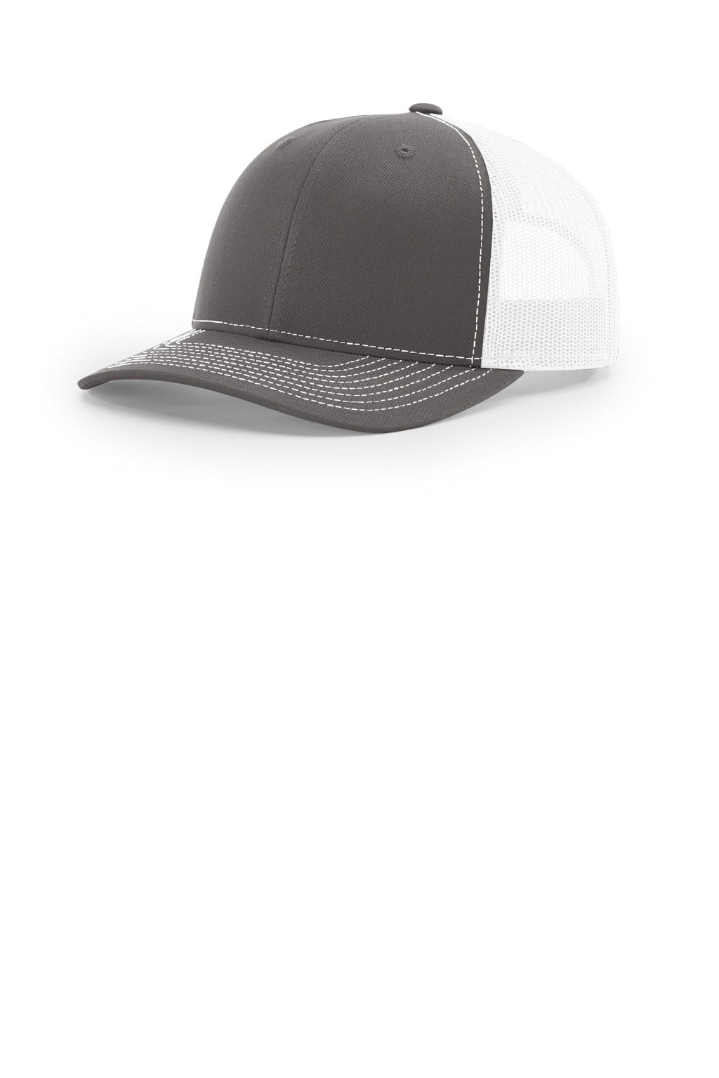 Custom Charcoal/ White Trucker Cap 112, personalized by SanCanDo Swag in Argyle, TX