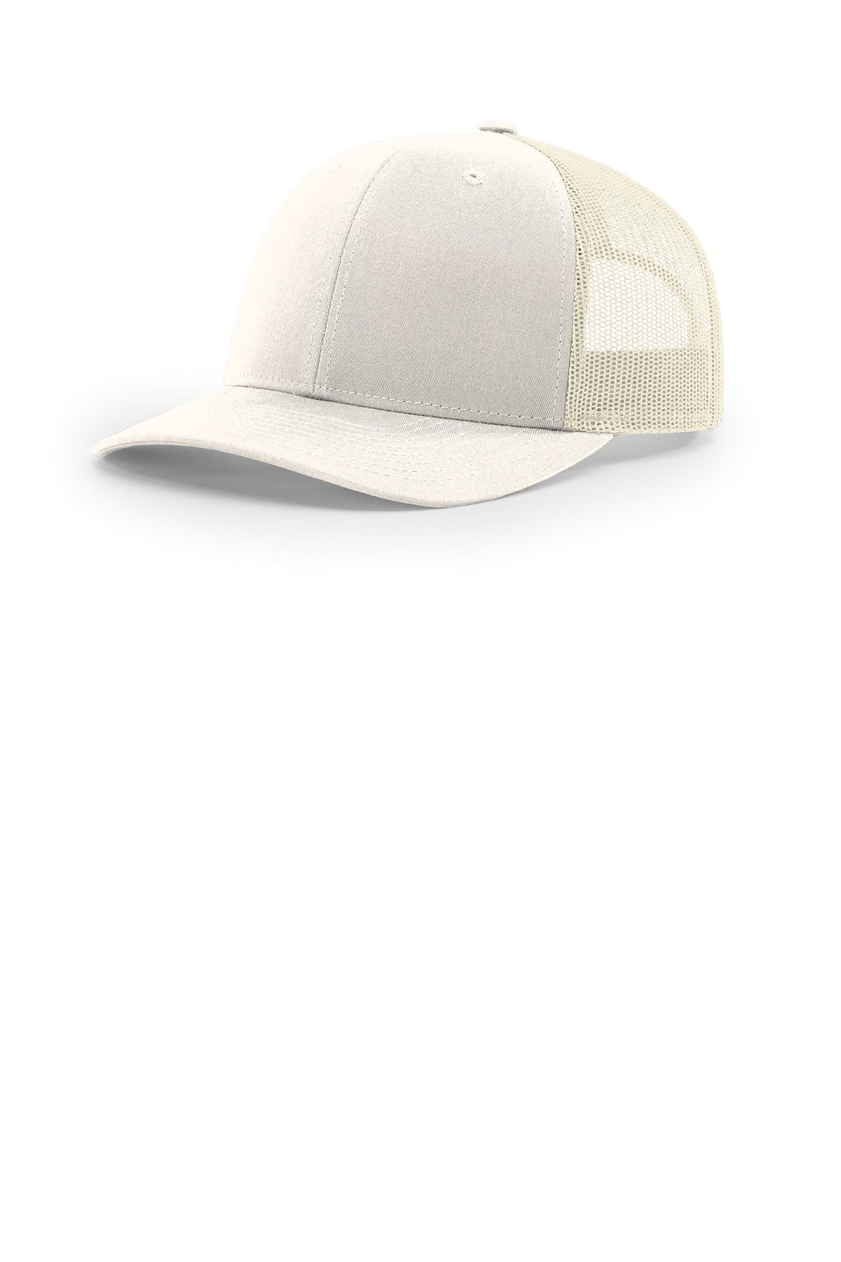 Custom Cream Trucker Cap 112, personalized by SanCanDo Swag in Argyle, TX