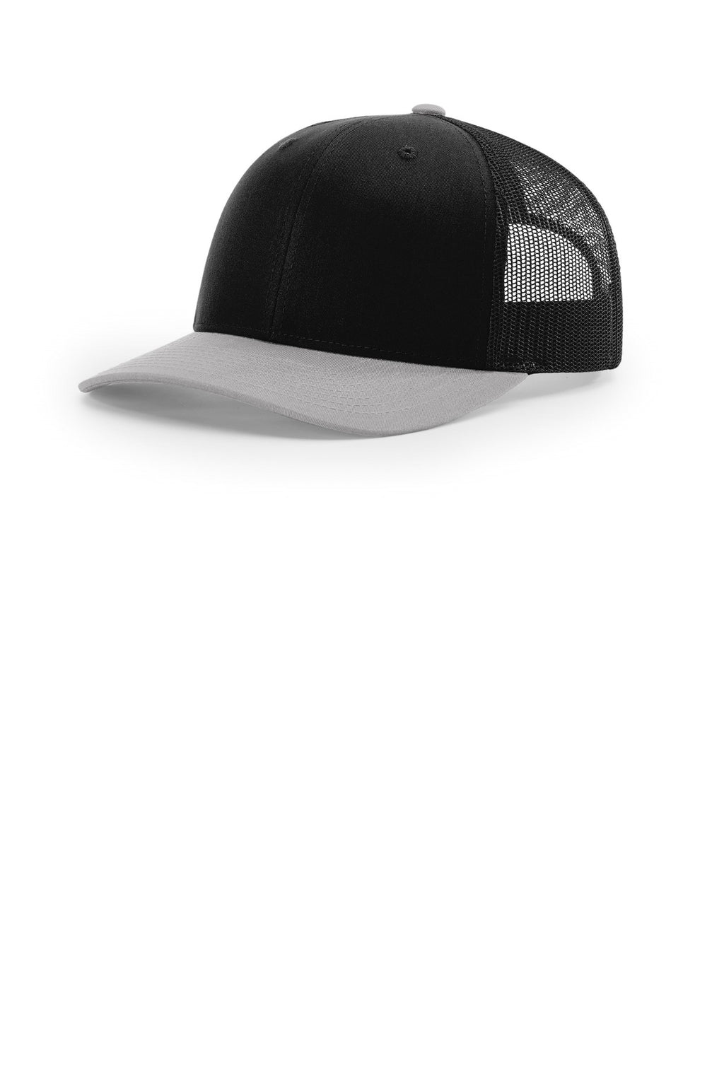 Custom Black/ Black/ Light Grey Trucker Cap 112, personalized by SanCanDo Swag in Argyle, TX
