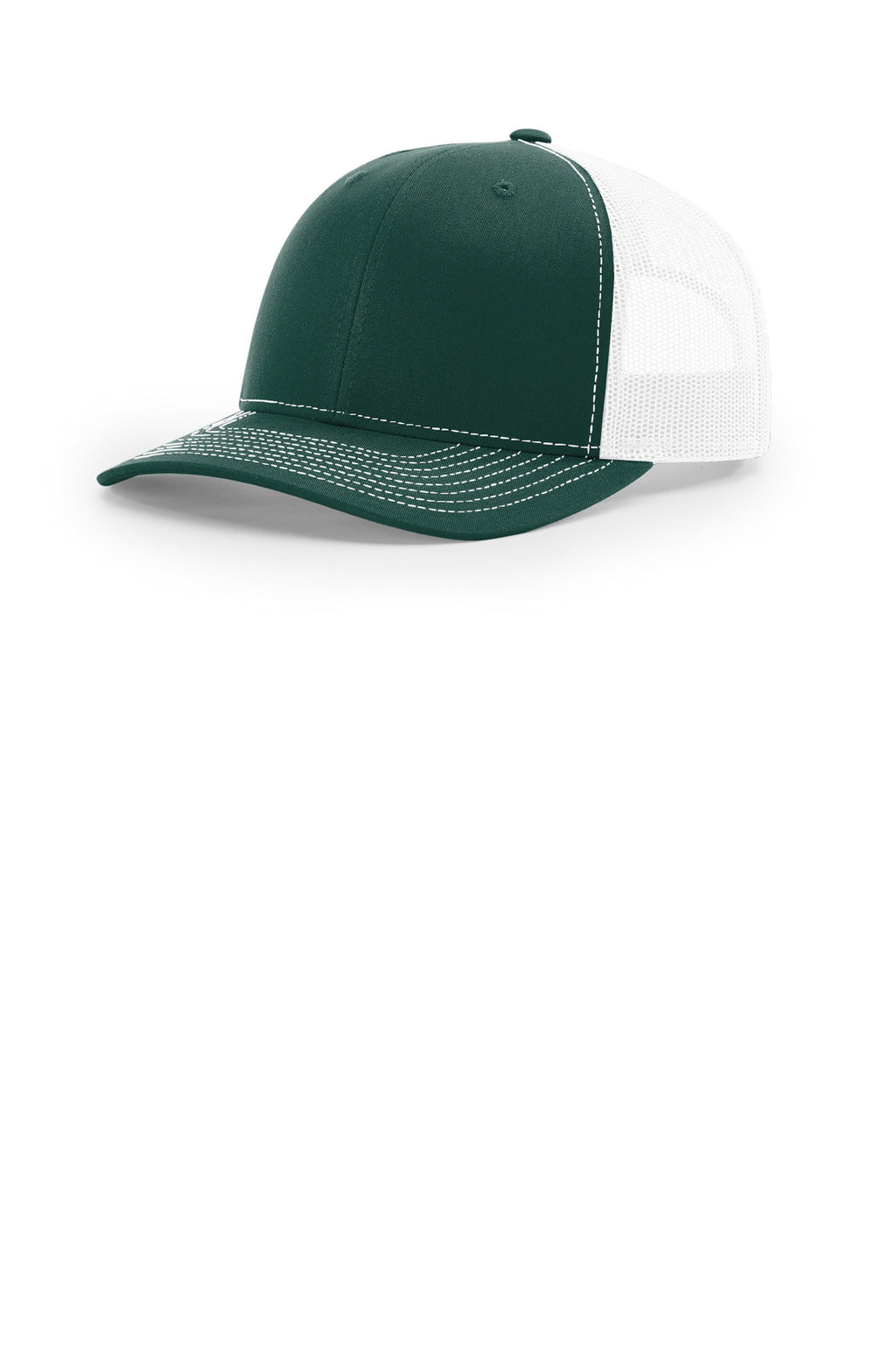Custom Dark Green/ White Trucker Cap 112, personalized by SanCanDo Swag in Argyle, TX