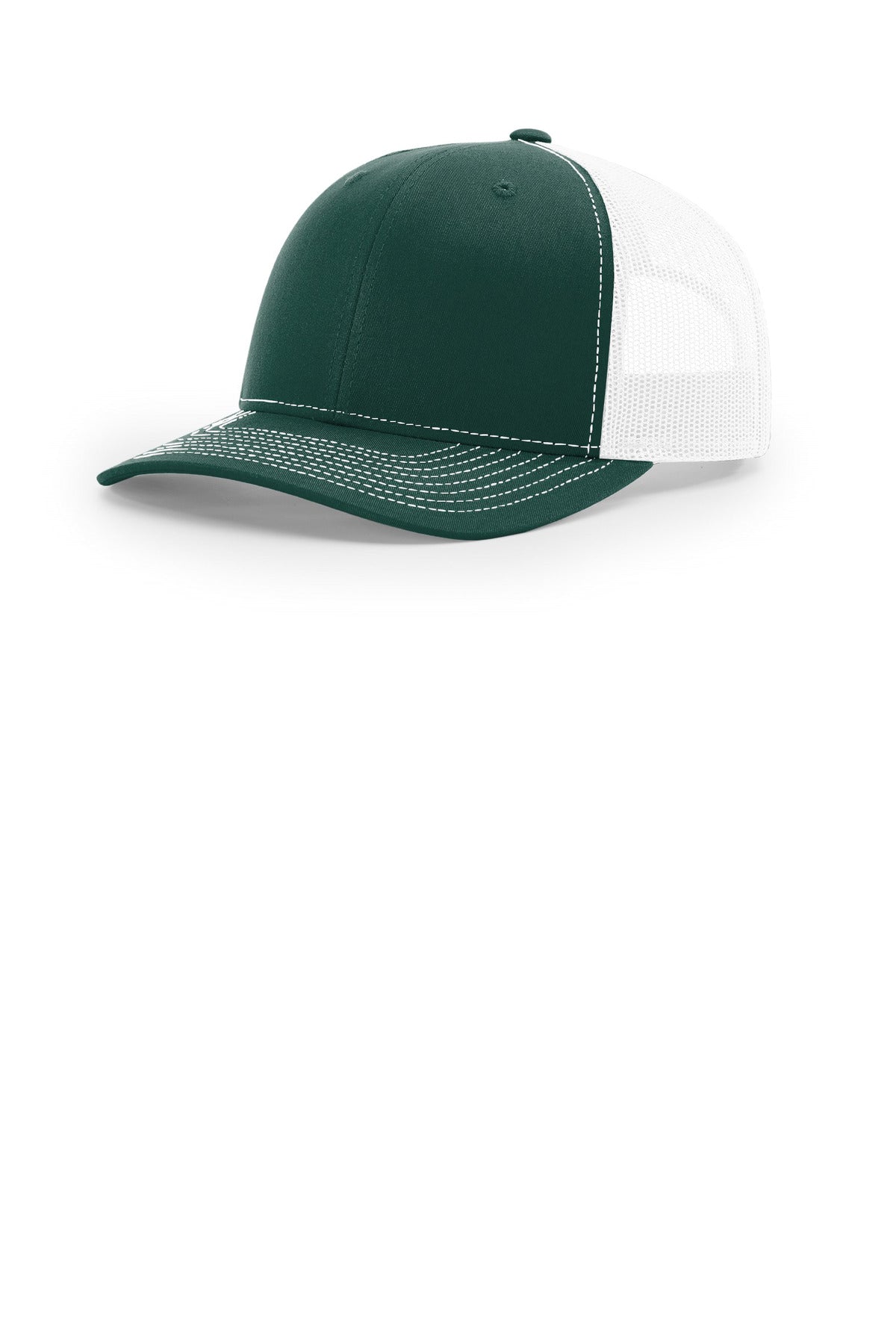 Custom Dark Green/ White Trucker Cap 112, personalized by SanCanDo Swag in Argyle, TX