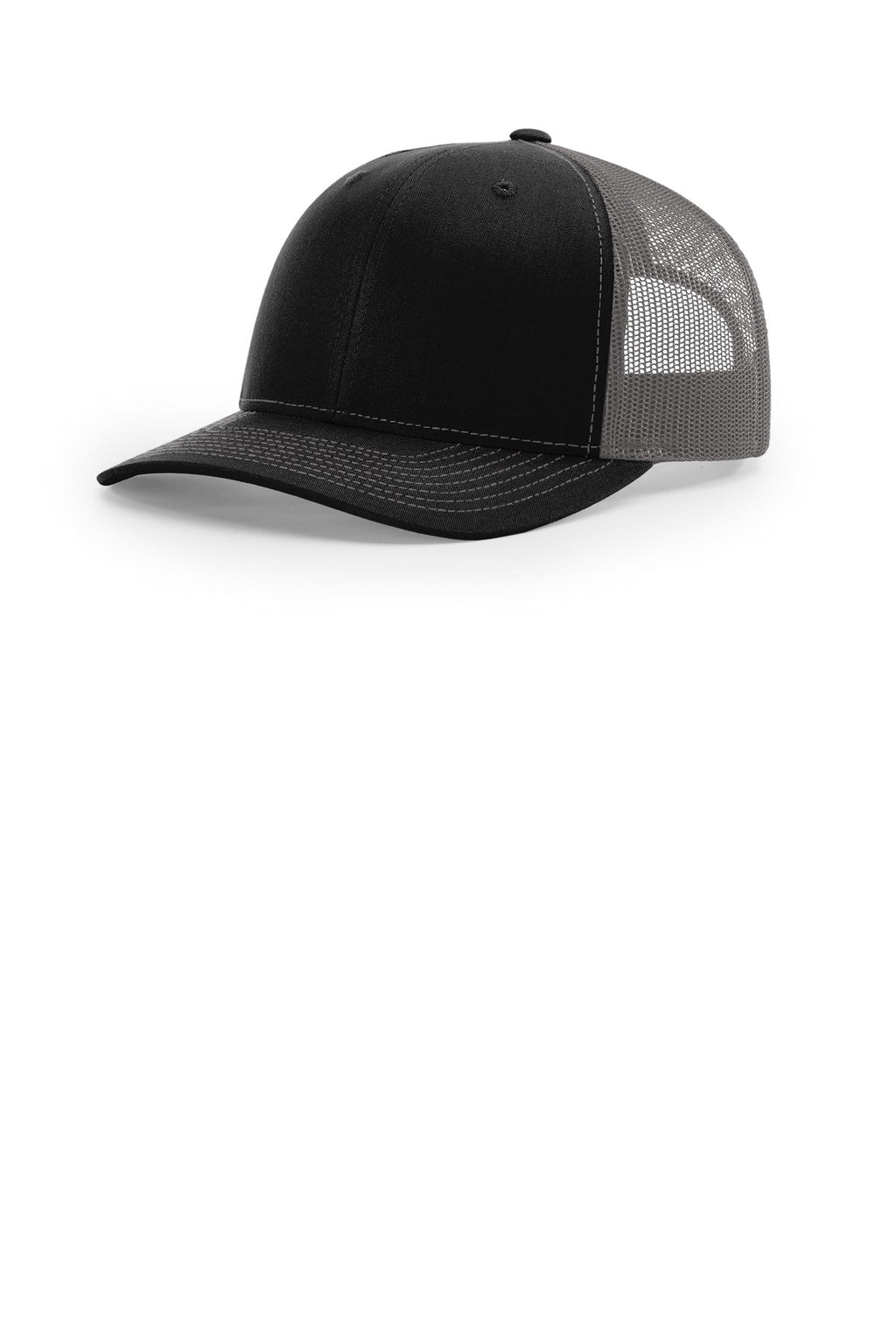 Custom Black/ Charcoal Trucker Cap 112, personalized by SanCanDo Swag in Argyle, TX