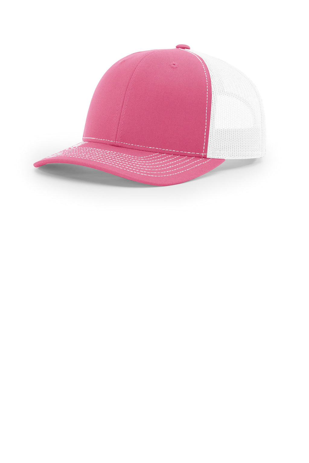 Custom Hot Pink/ White Trucker Cap 112, personalized by SanCanDo Swag in Argyle, TX