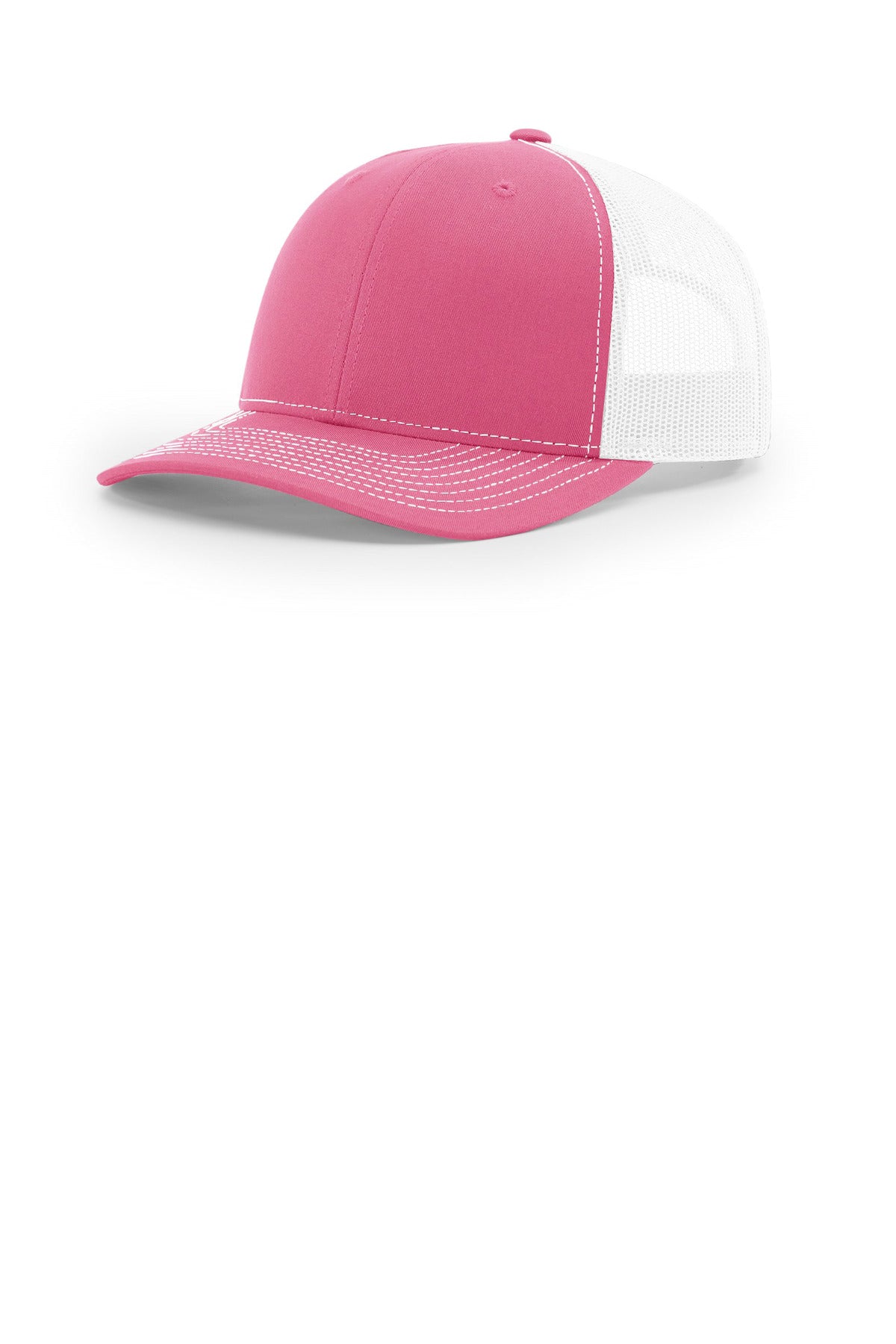 Custom Hot Pink/ White Trucker Cap 112, personalized by SanCanDo Swag in Argyle, TX