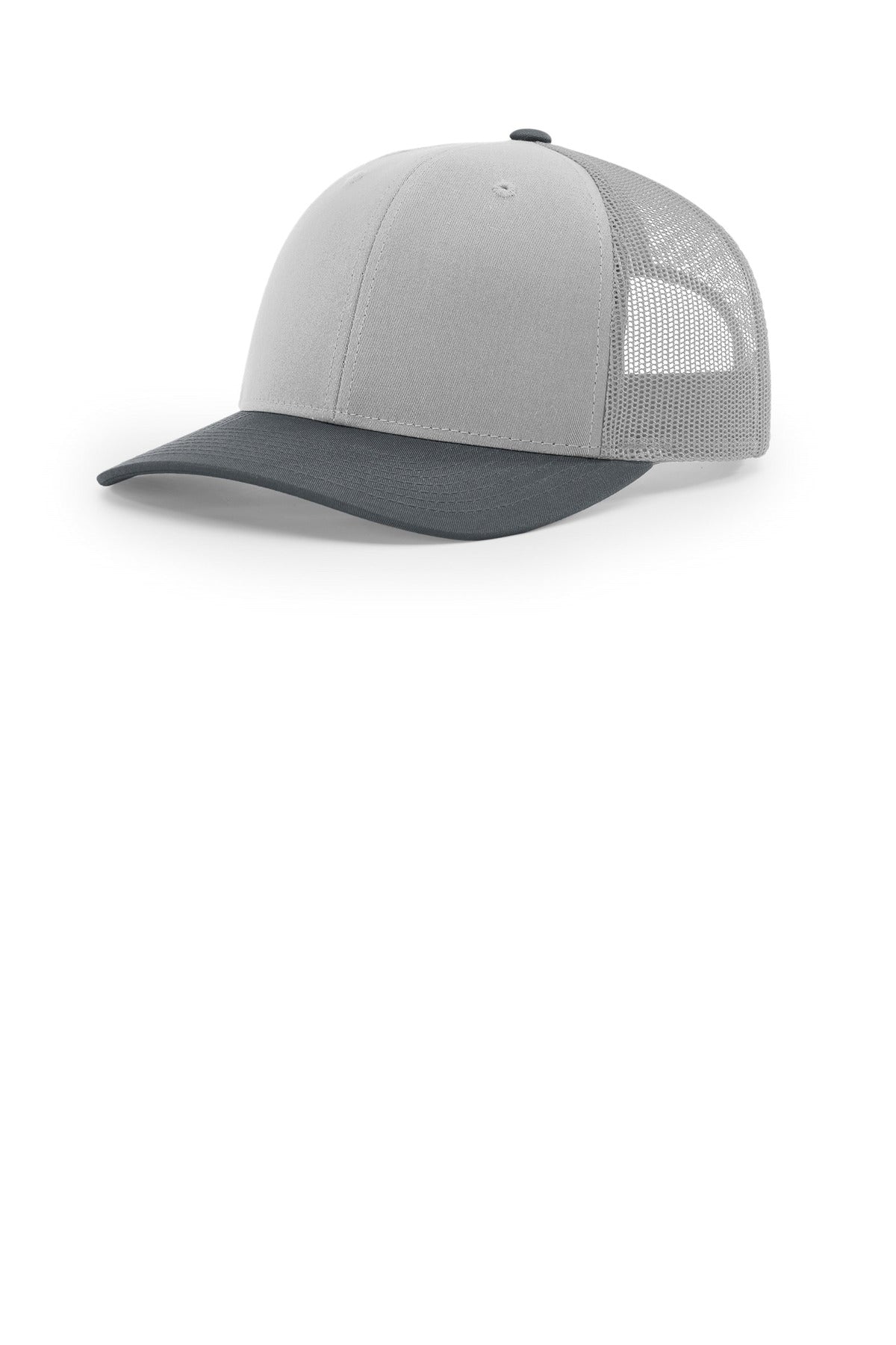 Custom Light Grey/ Light Grey/ Gunmetal Trucker Cap 112, personalized by SanCanDo Swag in Argyle, TX