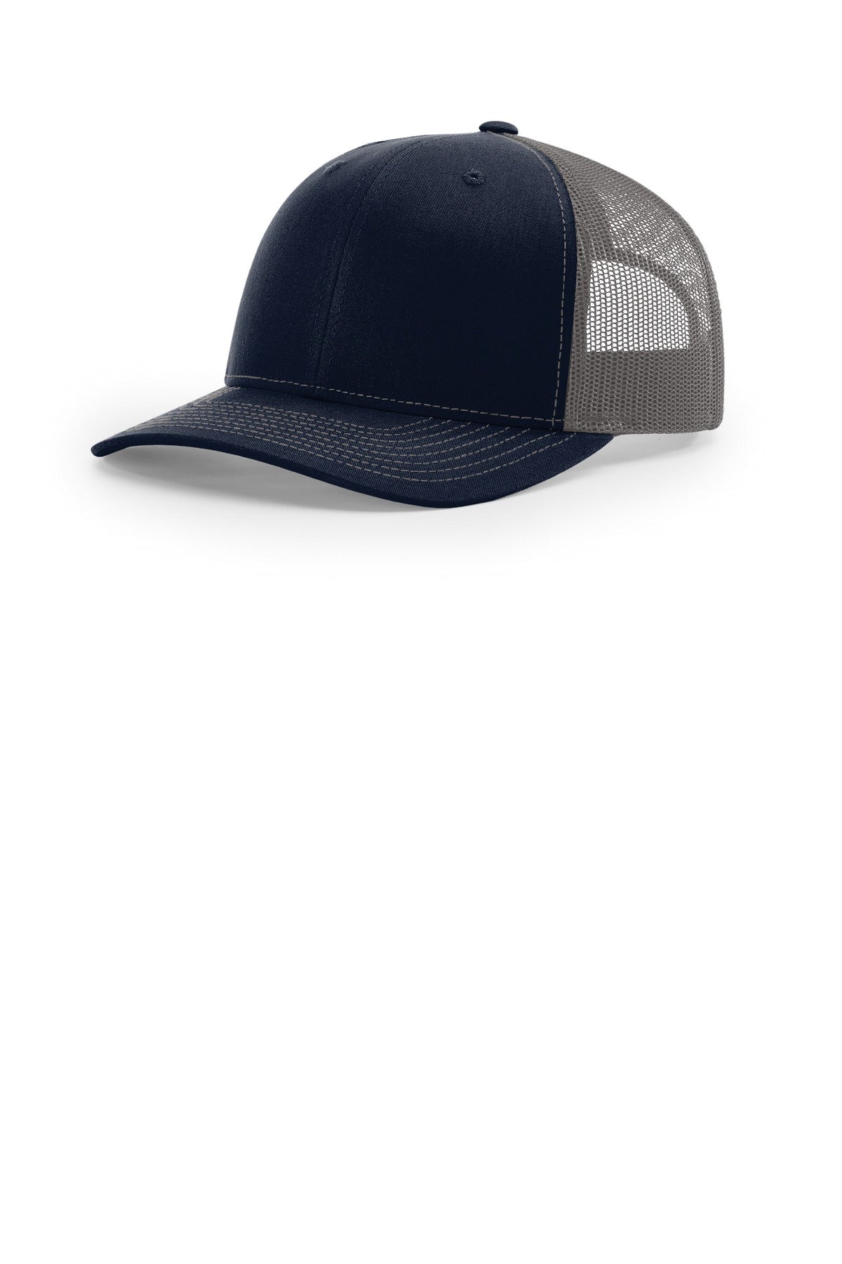 Custom Navy/ Charcoal Trucker Cap 112, personalized by SanCanDo Swag in Argyle, TX