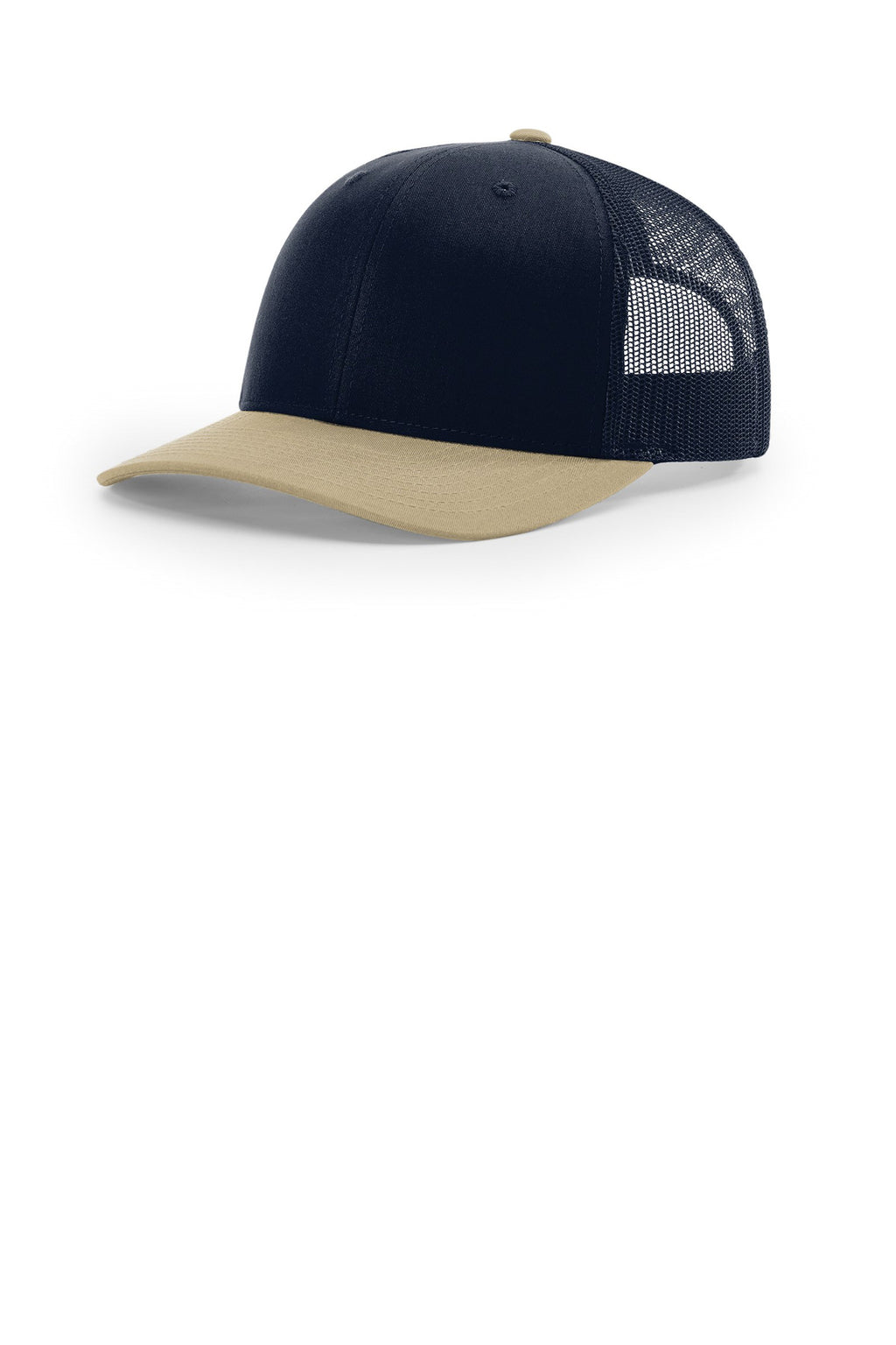 Custom Navy/ Navy/ Khaki Trucker Cap 112, personalized by SanCanDo Swag in Argyle, TX