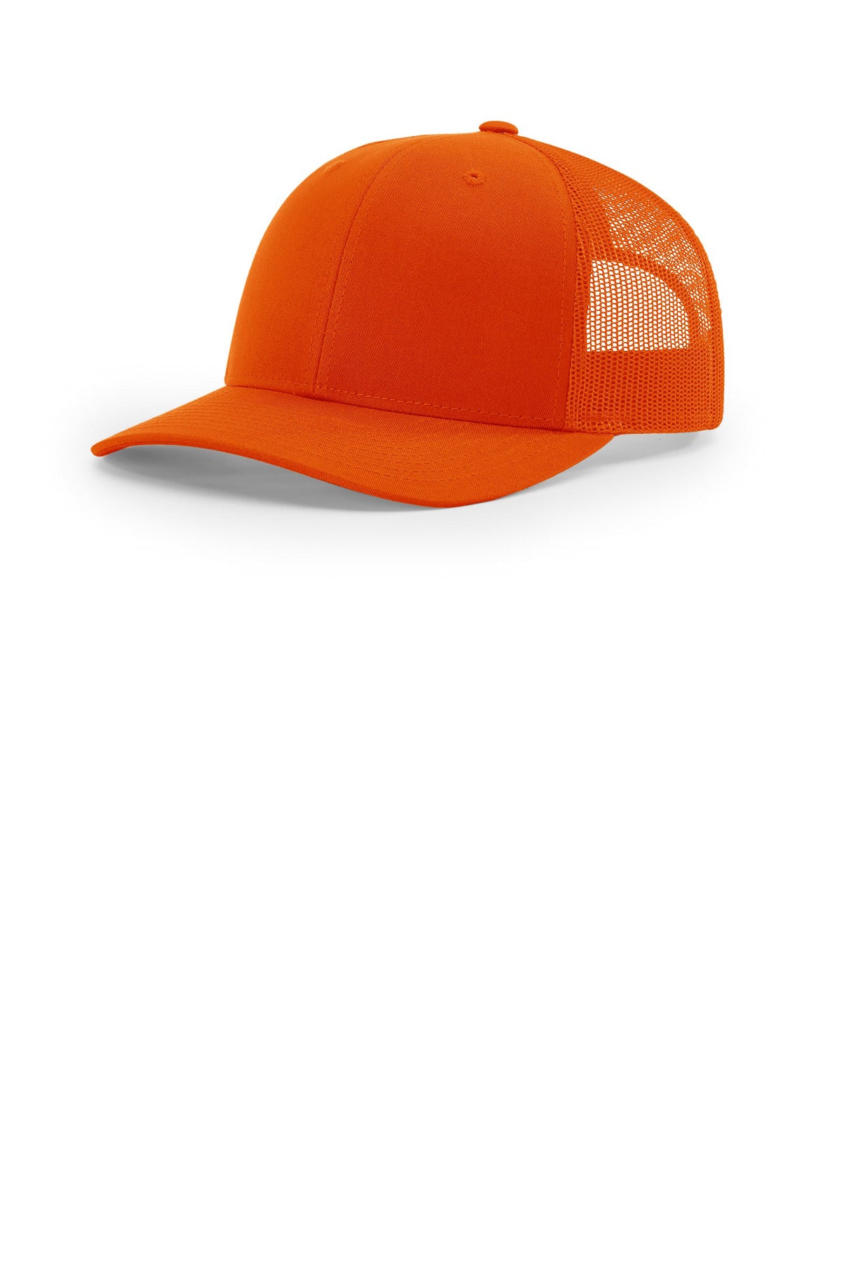 Custom Orange Trucker Cap 112, personalized by SanCanDo Swag in Argyle, TX