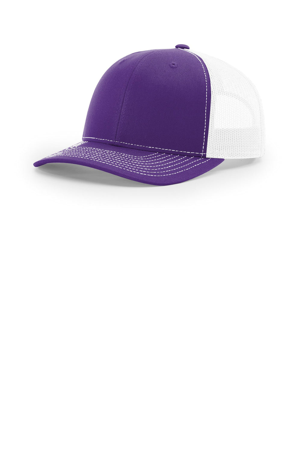 Custom Purple/ White Trucker Cap 112, personalized by SanCanDo Swag in Argyle, TX