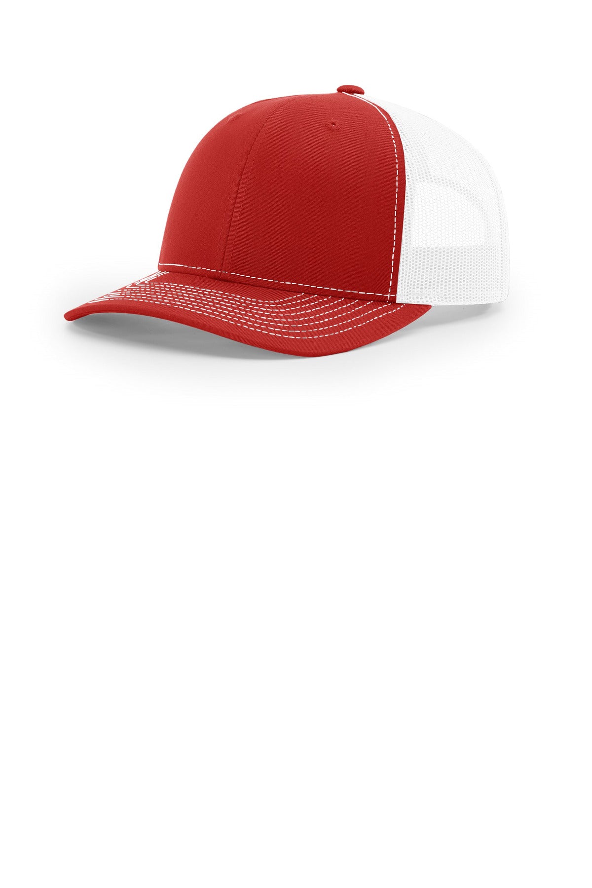 Custom Red/ White Trucker Cap 112, personalized by SanCanDo Swag in Argyle, TX
