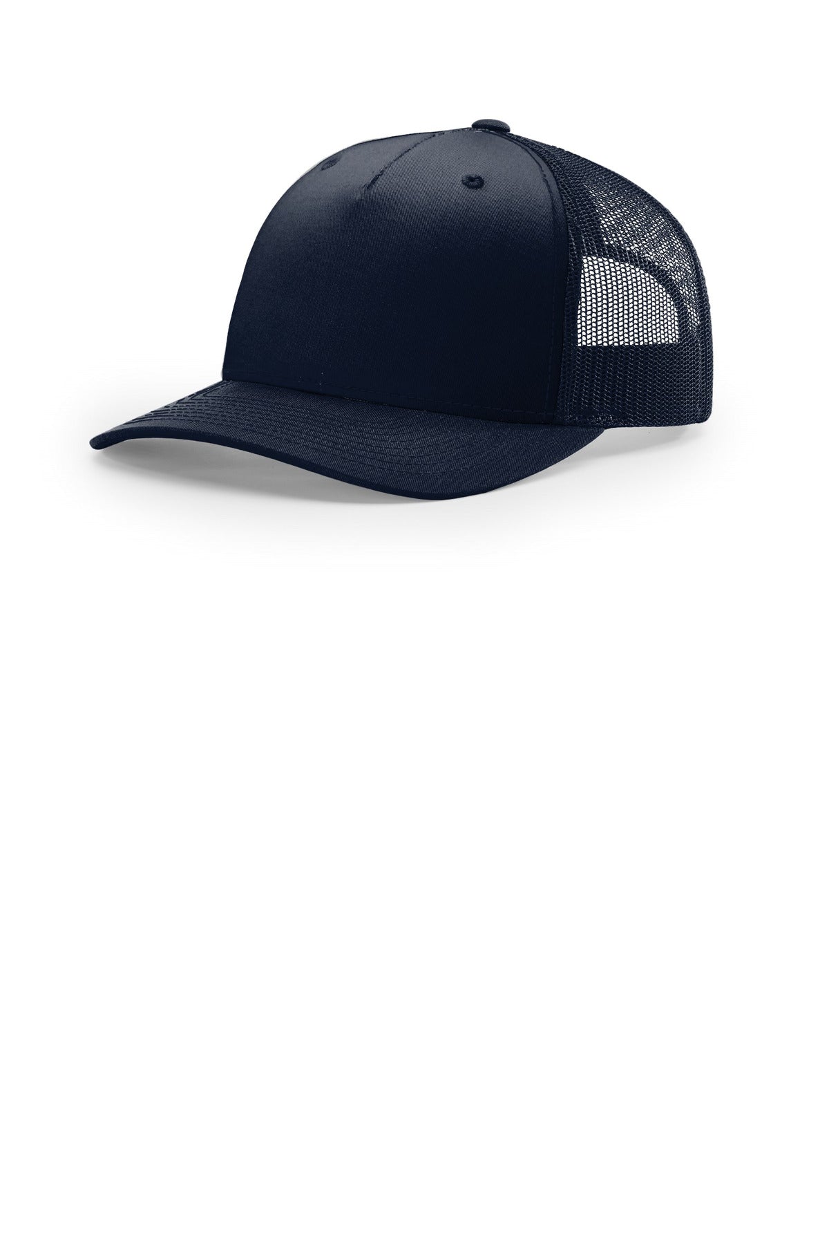 Custom Navy Five-Panel Trucker 112FP, personalized by SanCanDo Swag in Argyle, TX