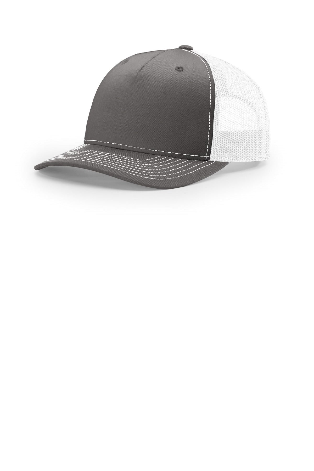 Custom Charcoal/ White Five-Panel Trucker 112FP, personalized by SanCanDo Swag in Argyle, TX