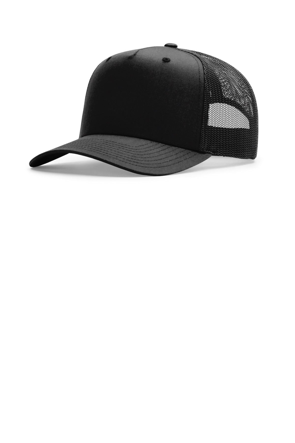 Custom Black Five-Panel Champ Trucker 112FPC, personalized by SanCanDo Swag in Argyle, TX