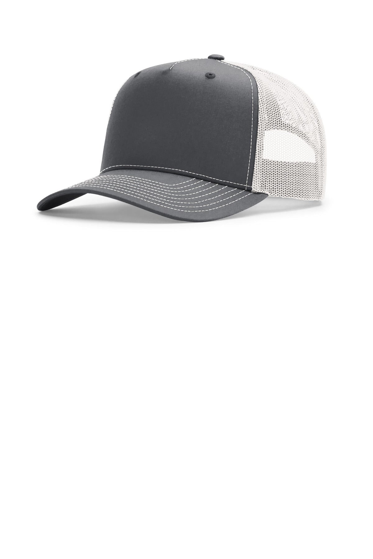Custom Charcoal/ Ice Grey Five-Panel Champ Trucker 112FPC, personalized by SanCanDo Swag in Argyle, TX