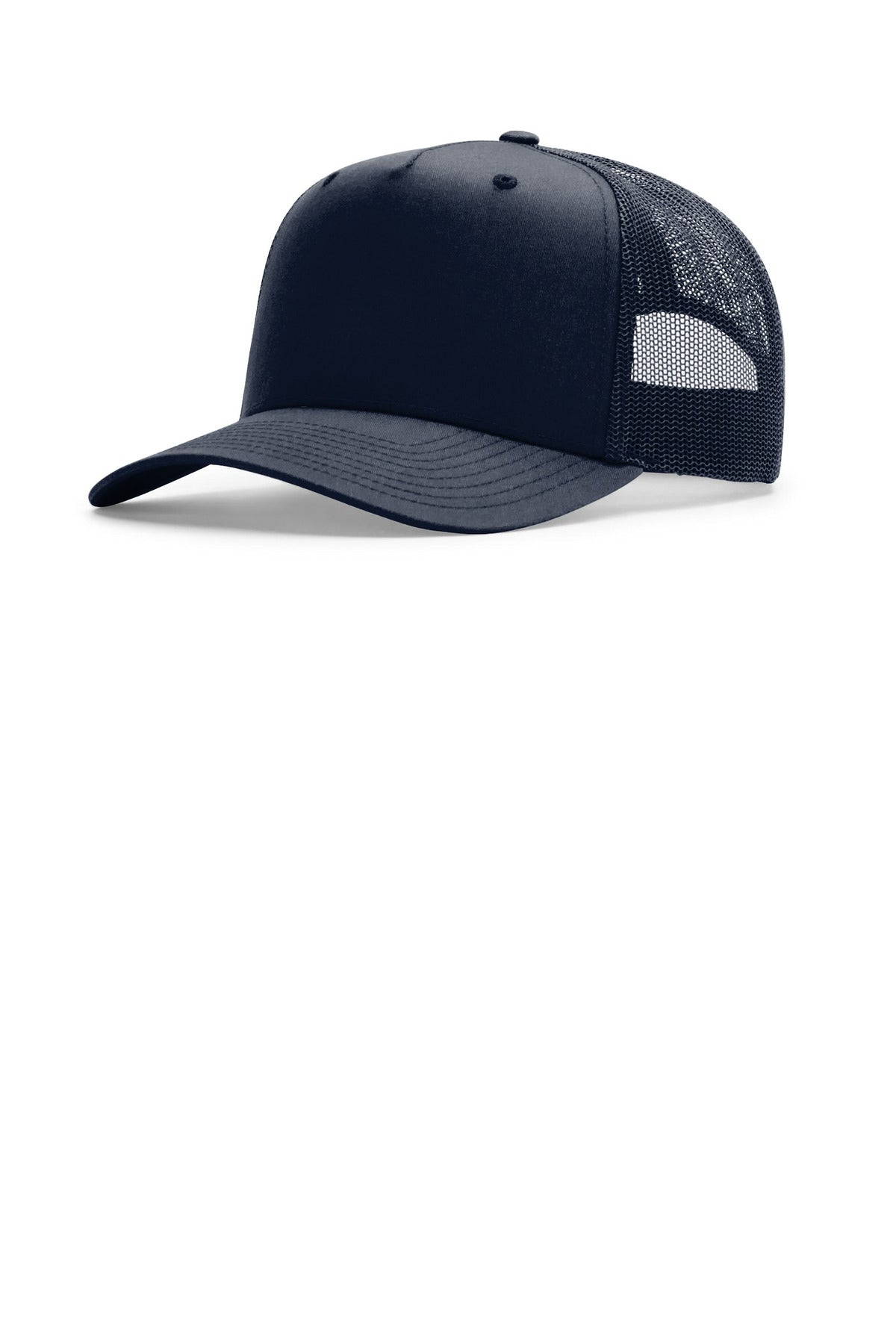 Custom Navy Five-Panel Champ Trucker 112FPC, personalized by SanCanDo Swag in Argyle, TX