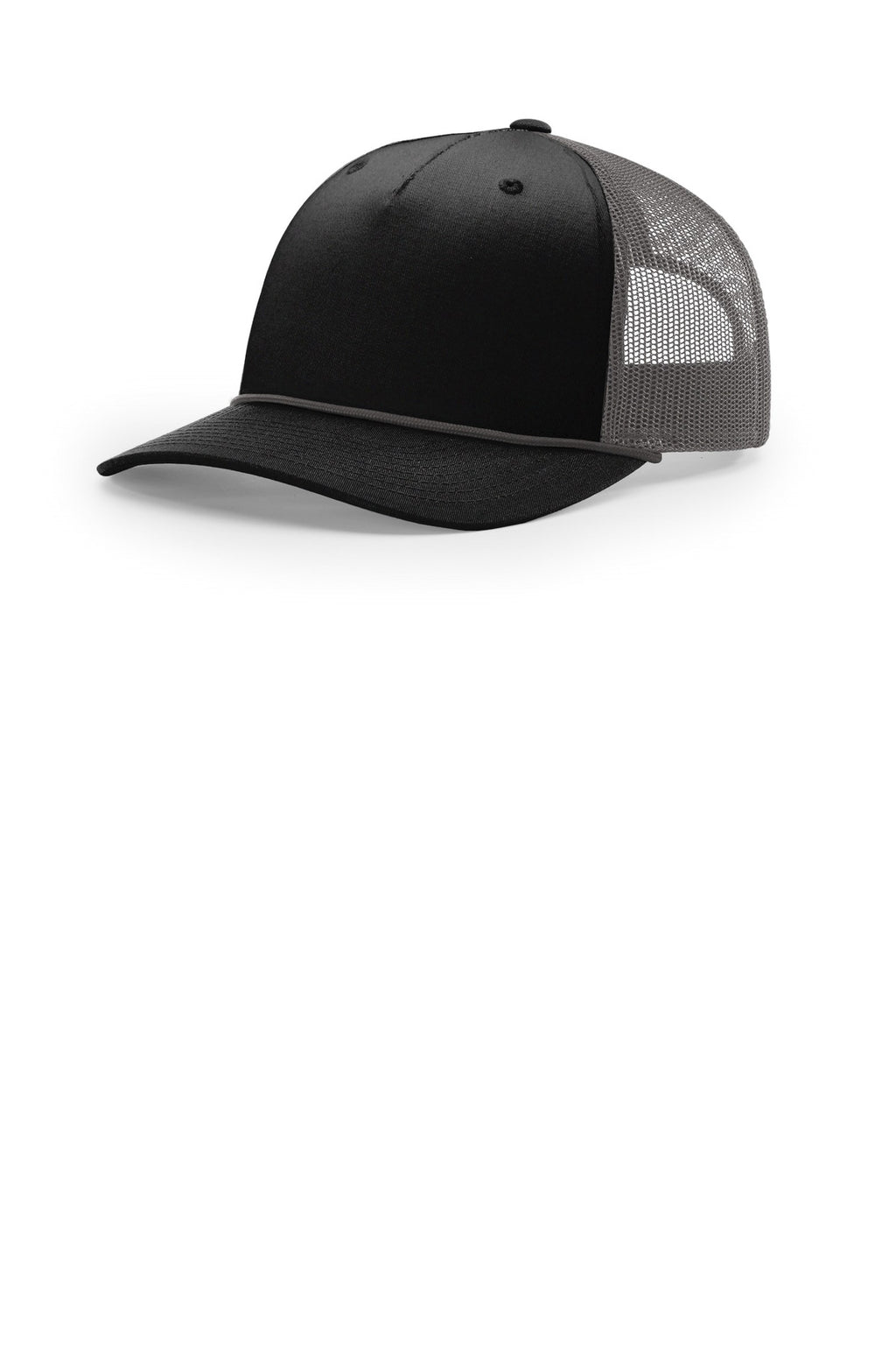 Custom Black/ Charcoal/ Charcoal Five-Panel with Rope 112FPR, personalized by SanCanDo Swag in Argyle, TX