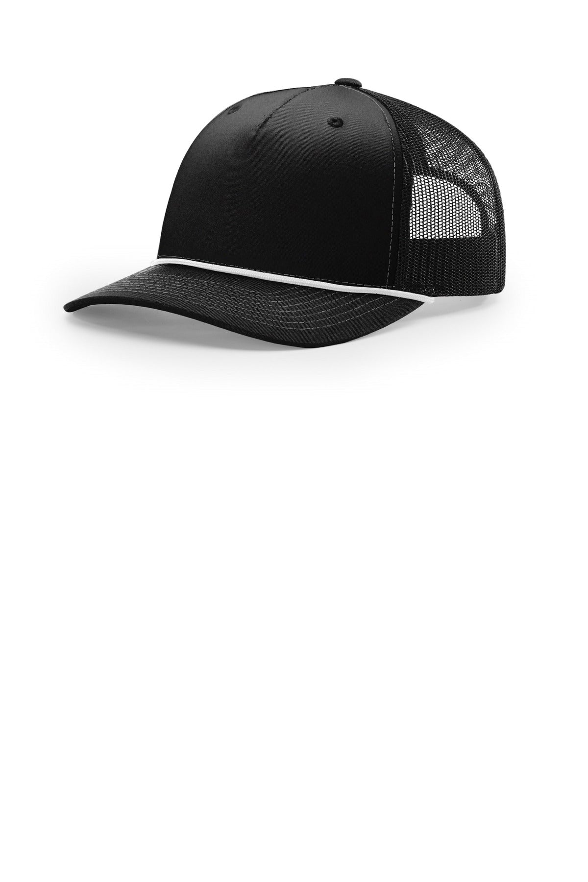 Custom Black/ White Five-Panel with Rope 112FPR, personalized by SanCanDo Swag in Argyle, TX