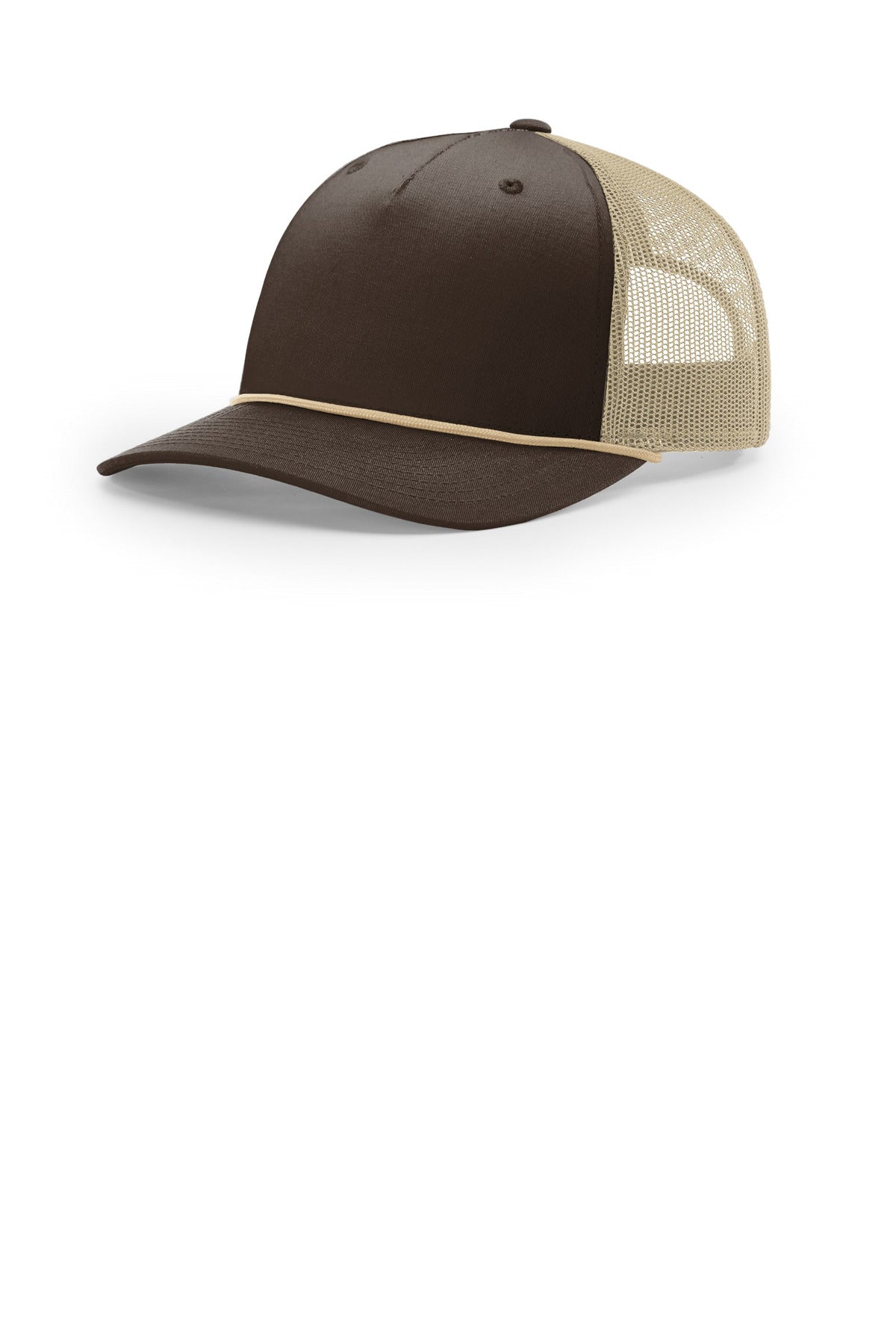 Custom Brown/ Khaki/ Khaki Five-Panel with Rope 112FPR, personalized by SanCanDo Swag in Argyle, TX