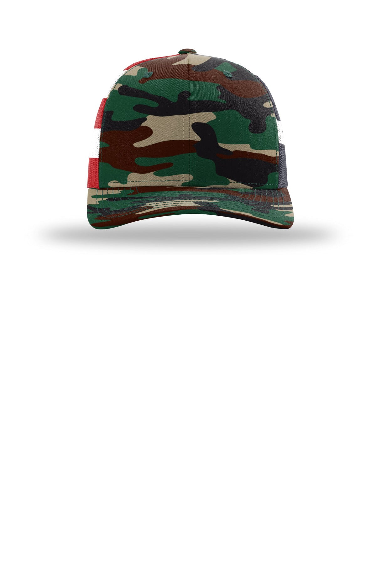 Green Camo/ Stars Stripes | Front | hat_front