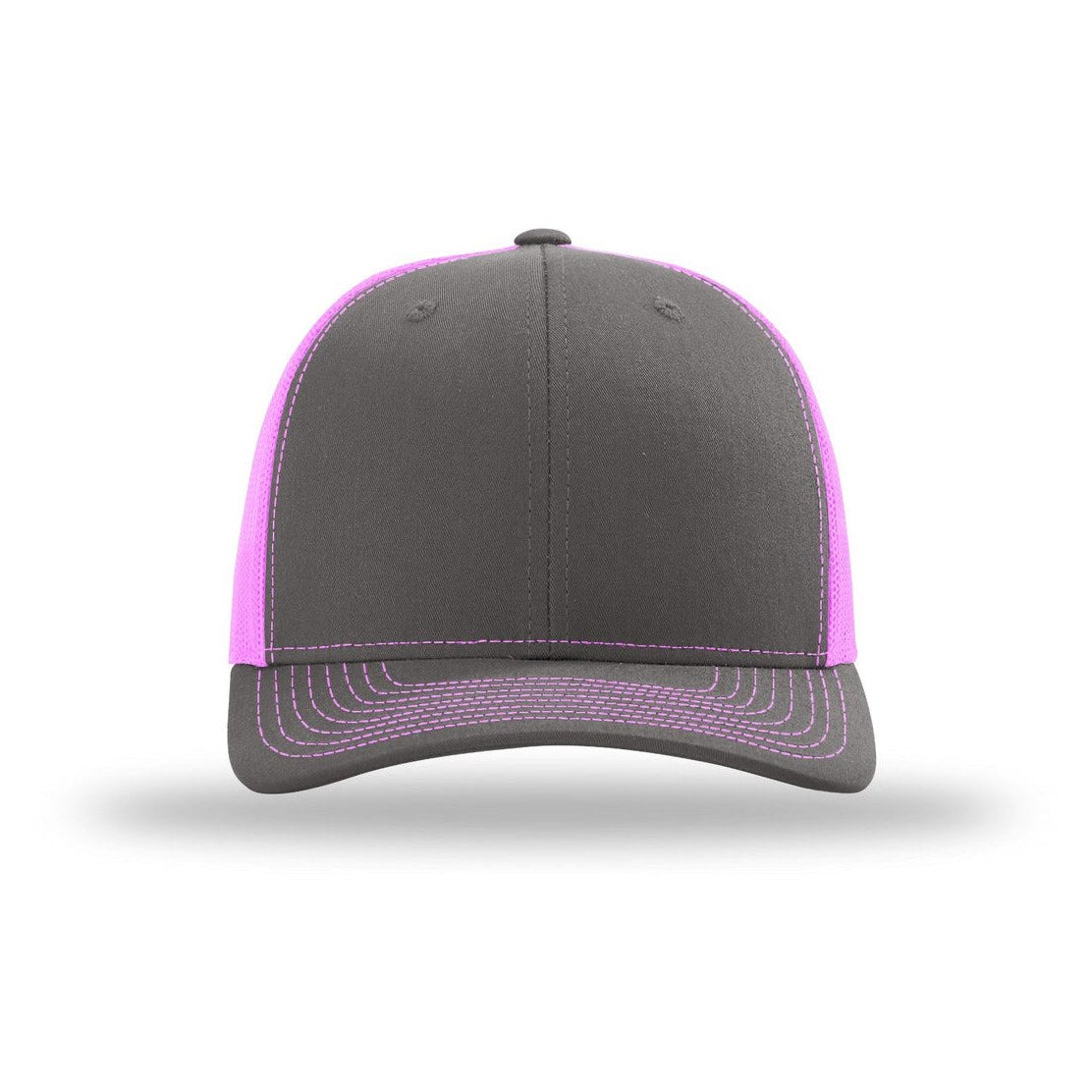 Charcoal/ Neon Pink | Front | hat_front