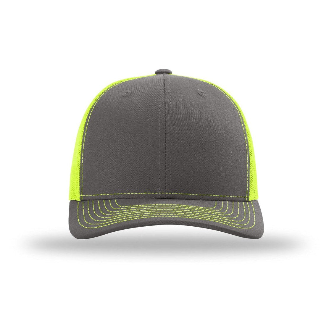 Charcoal/ Neon Yellow | Front | hat_front