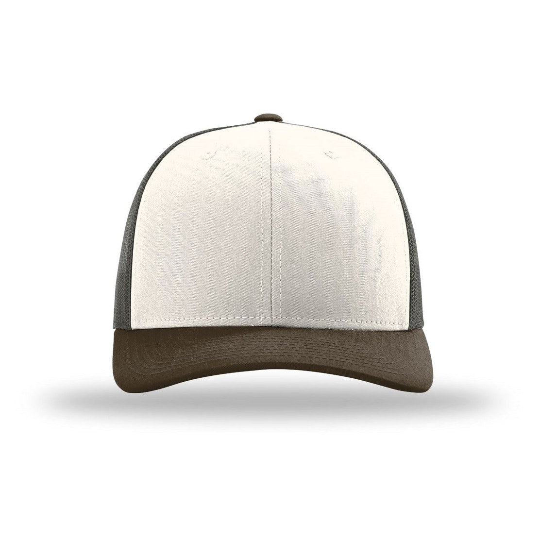 Cream/ Grey Brown/ Brown | Front | hat_front