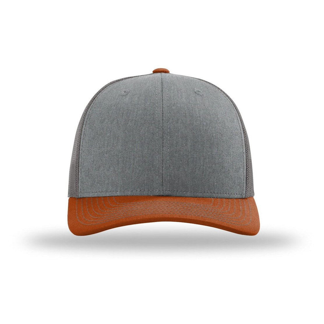 Heather Grey/ Charcoal/ Dark Orange | Front | hat_front
