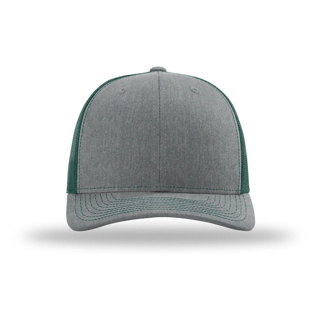 Heather Grey/ Dark Green | Front | hat_front