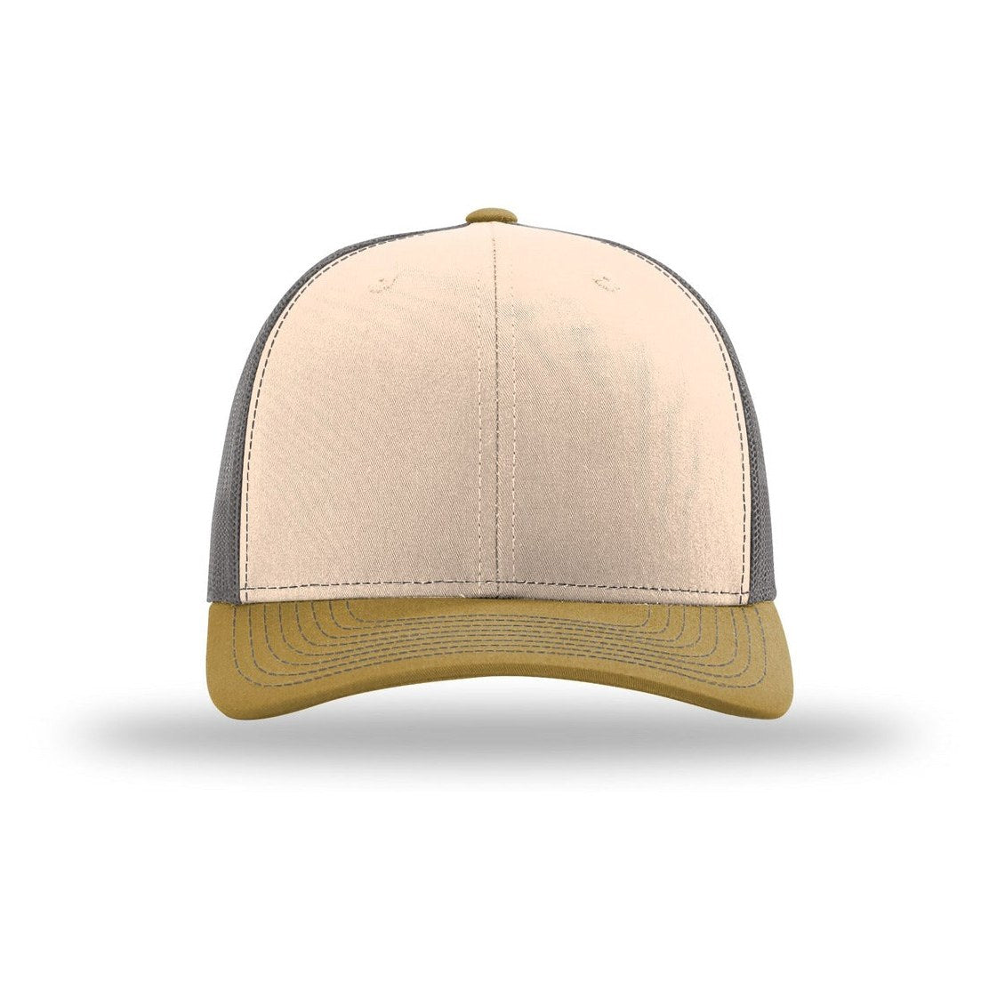Mink Beige/ Charcoal/ Amber Gold | Front | hat_front