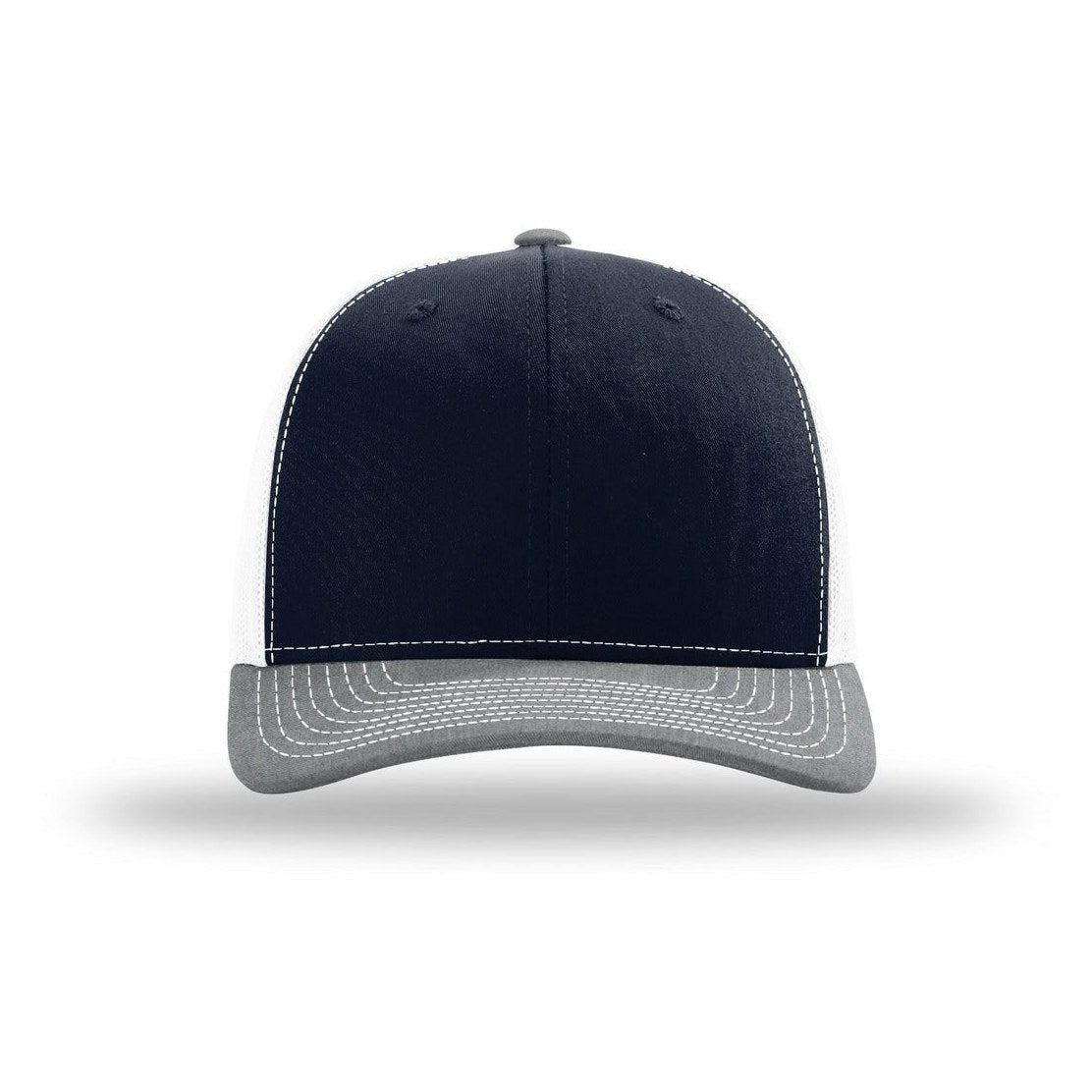 Navy/ White/ Heather Grey | Front | hat_front