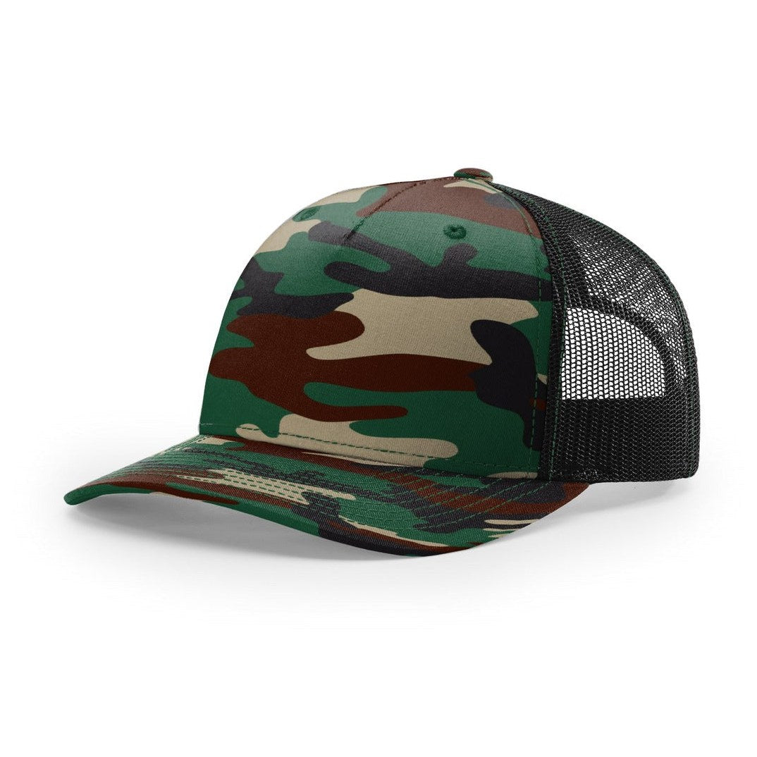 Green Camo/ Black | Side | hat_side