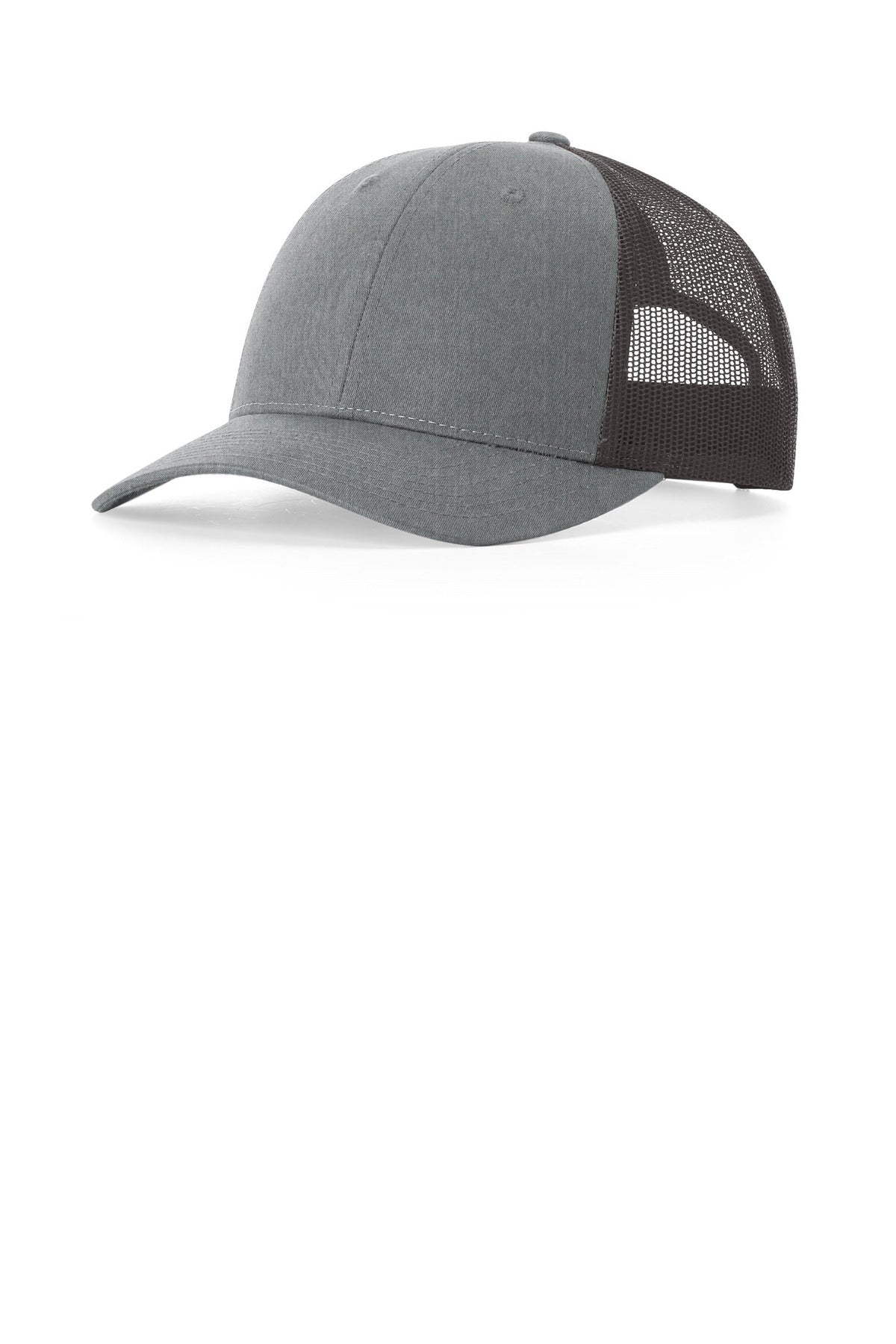 Custom Heather Grey/ Dark Charcoal Low Pro Trucker 115, personalized by SanCanDo Swag in Argyle, TX