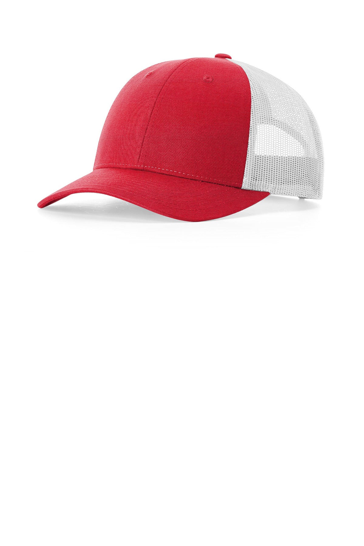 Custom Red Heather/ Light Grey Low Pro Trucker 115, personalized by SanCanDo Swag in Argyle, TX