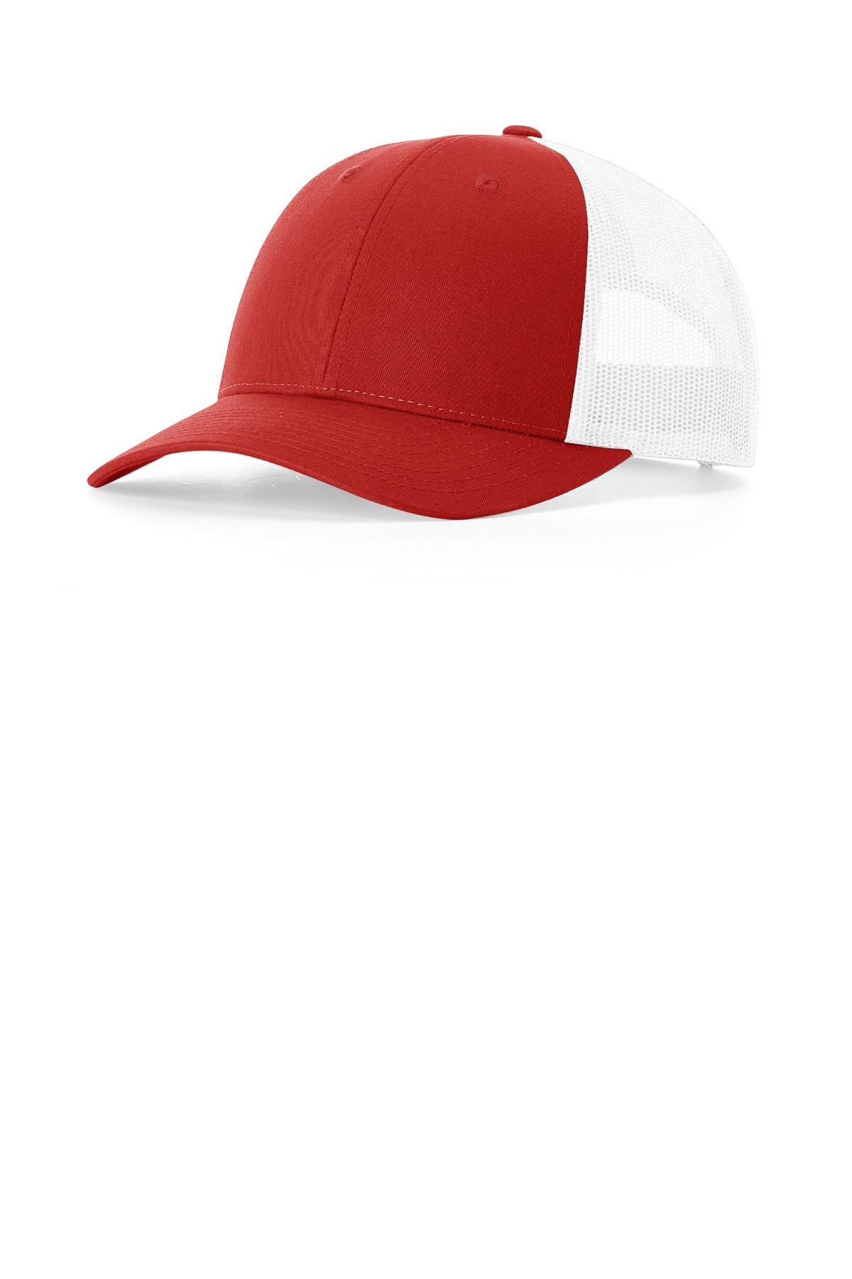 Custom Red/ White Low Pro Trucker 115, personalized by SanCanDo Swag in Argyle, TX