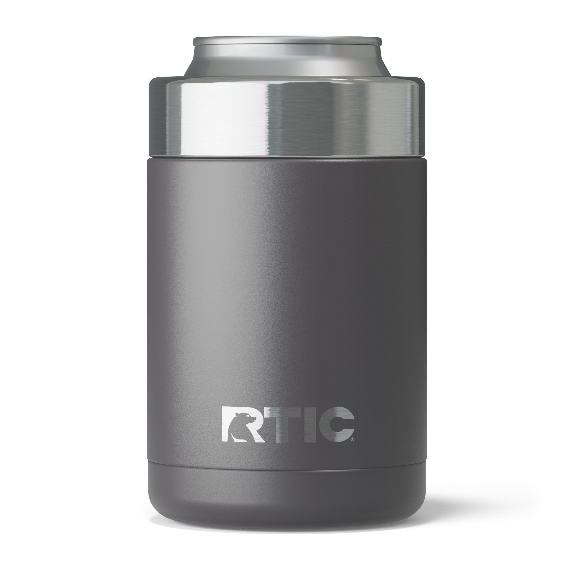 Custom Graphite RTIC 12 oz Essential Can Cooler, personalized by SanCanDo Swag in Argyle, TX