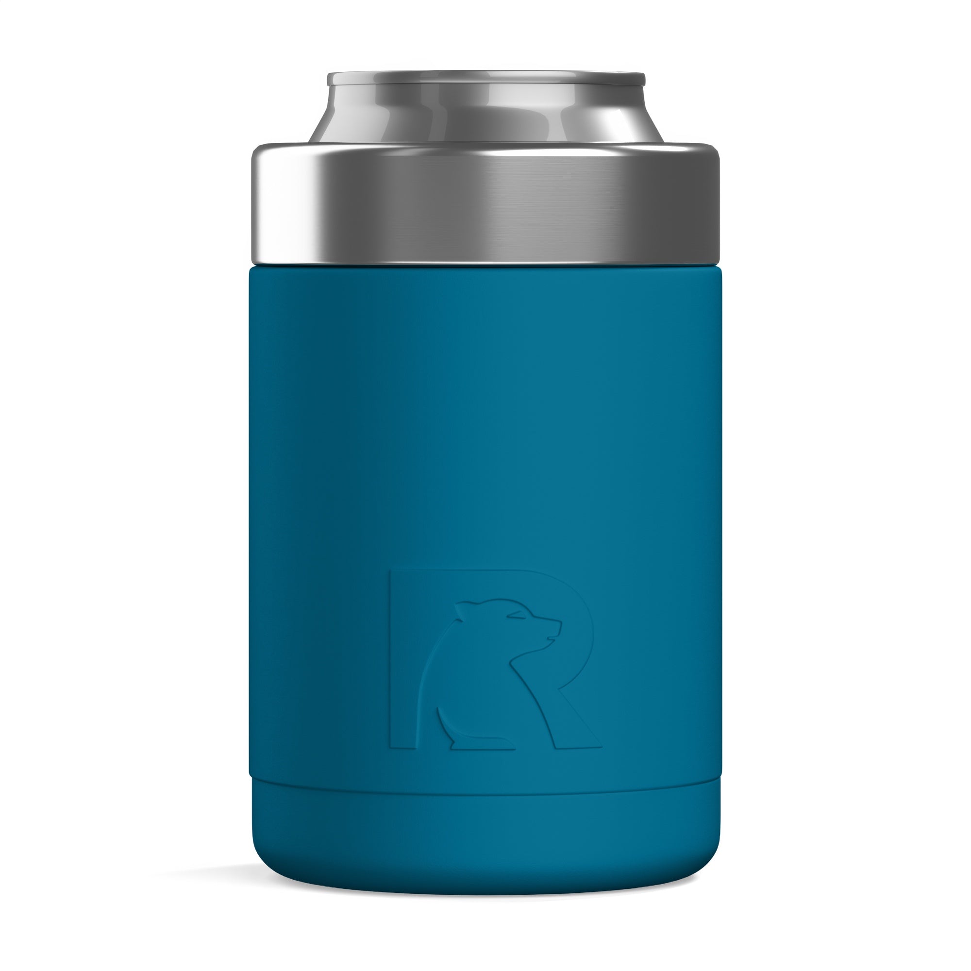 Custom Lake Blue RTIC 12 oz Essential Can Cooler, personalized by SanCanDo Swag in Argyle, TX