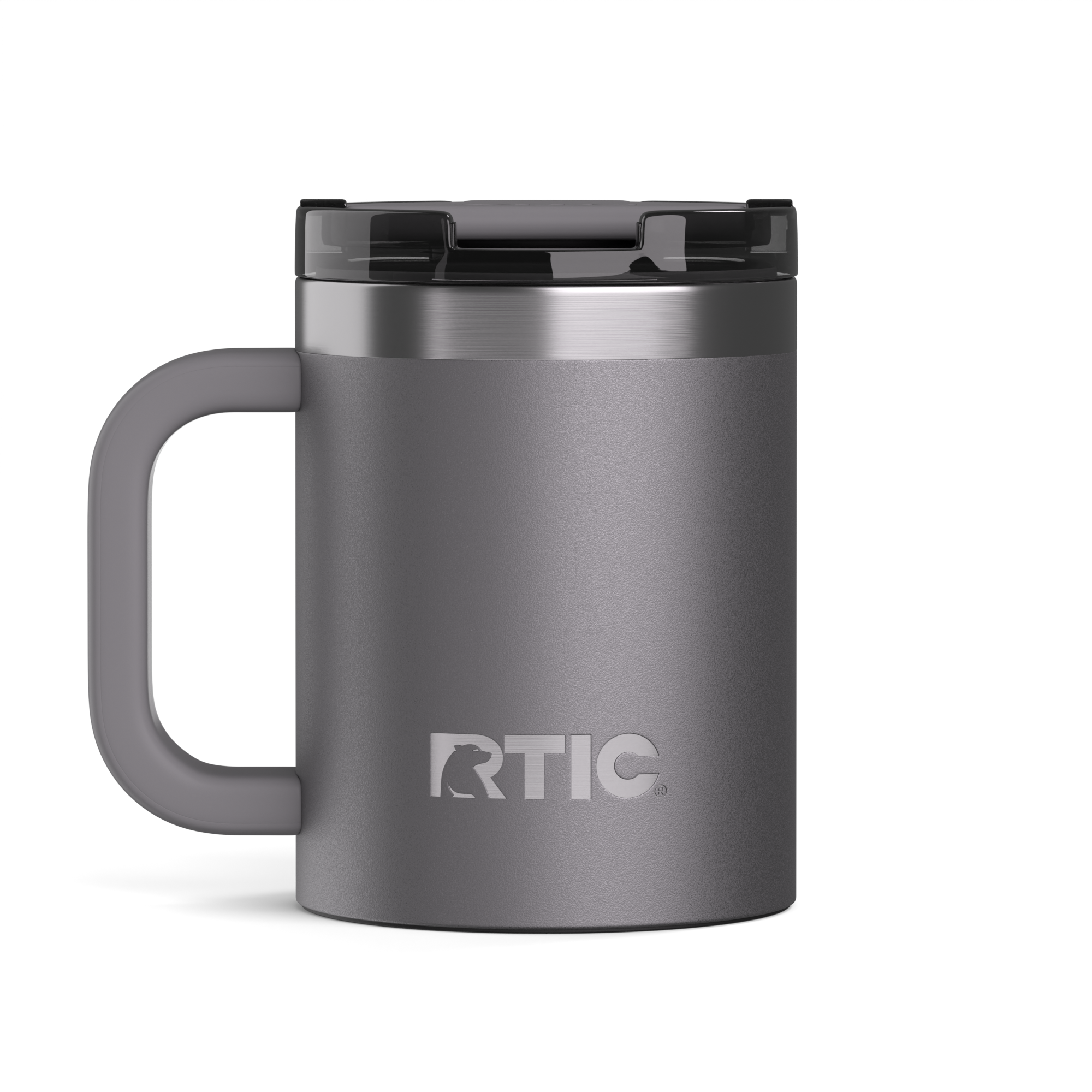 Custom Graphite RTIC 12 oz Essential Mug, personalized by SanCanDo Swag in Argyle, TX