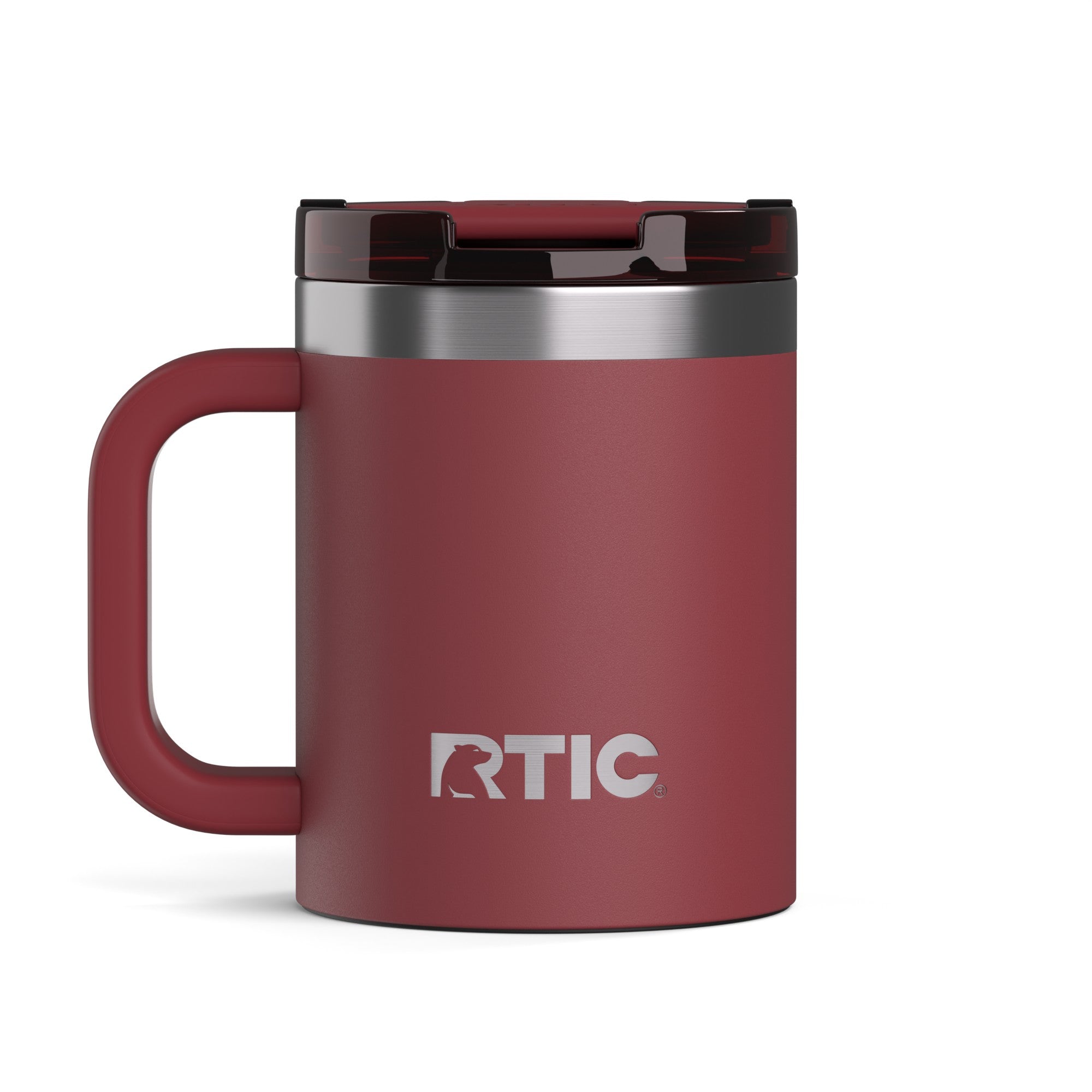 Custom Black Cherry RTIC 12 oz Essential Mug, personalized by SanCanDo Swag in Argyle, TX