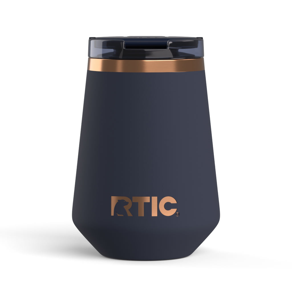 Custom Dark Midnight Dust RTIC 12 oz Happy Hour Wine Tumbler, personalized by SanCanDo Swag in Argyle, TX