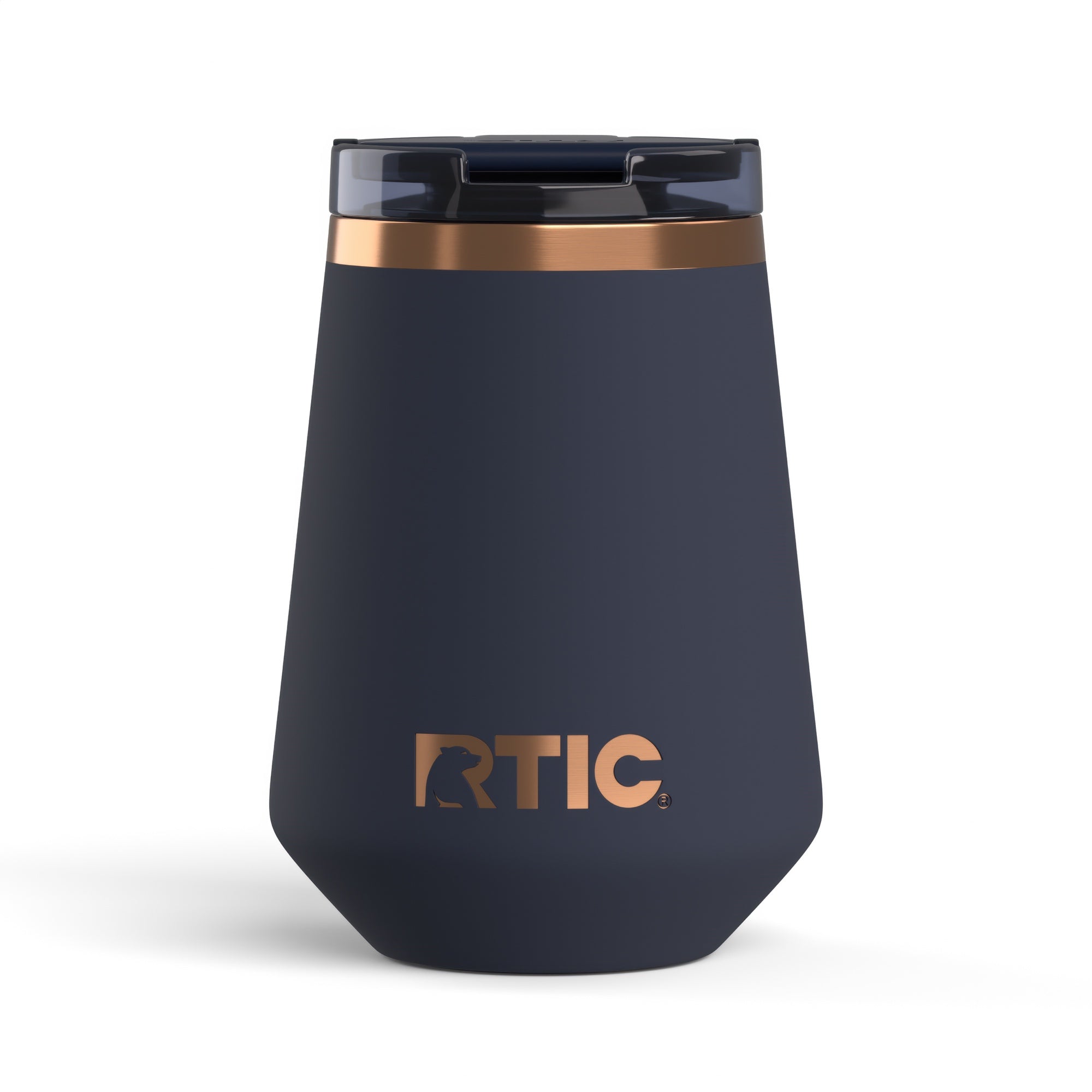Custom Dark Midnight Dust RTIC 12 oz Happy Hour Wine Tumbler, personalized by SanCanDo Swag in Argyle, TX