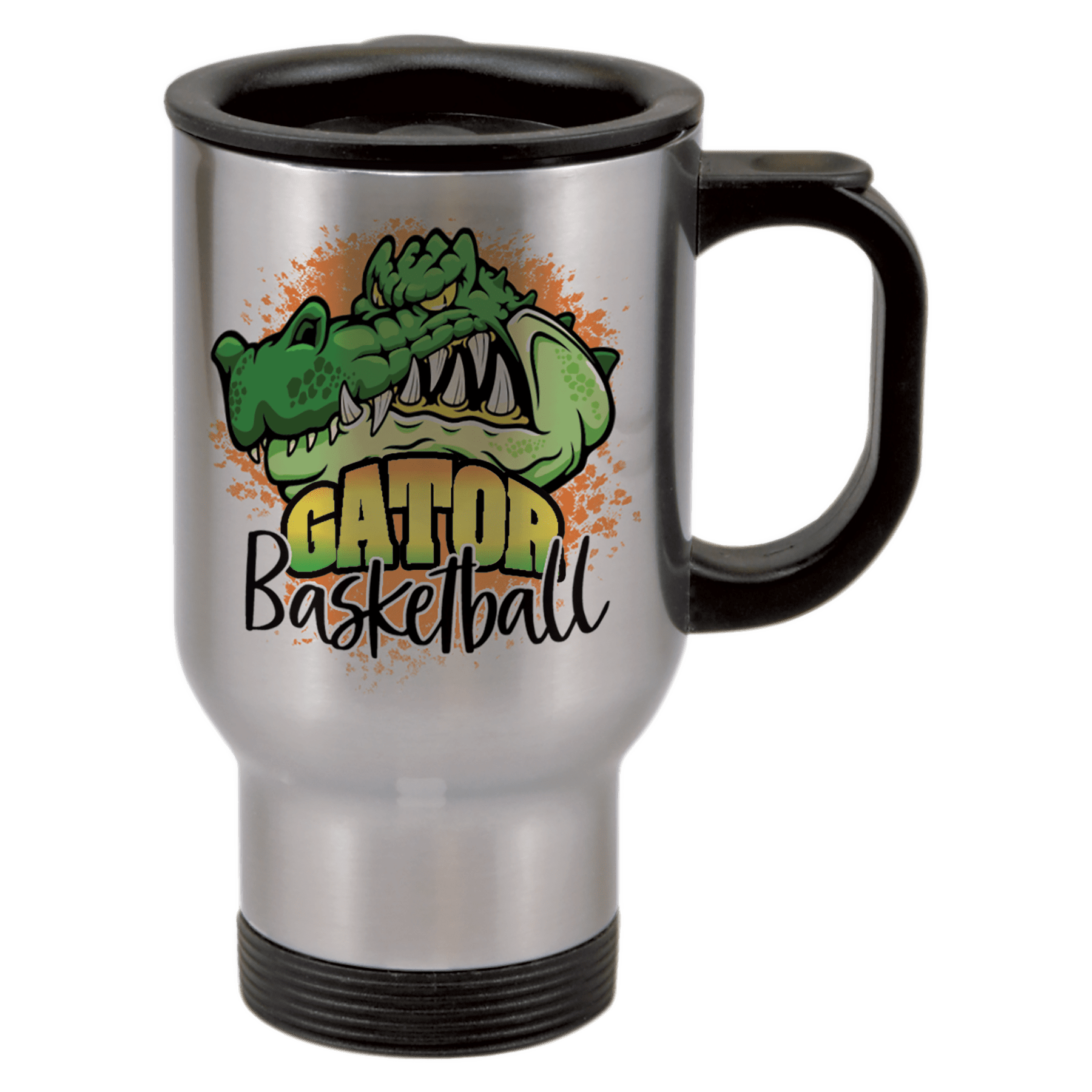 Silver Stainless Steel 14 oz. Travel Mug